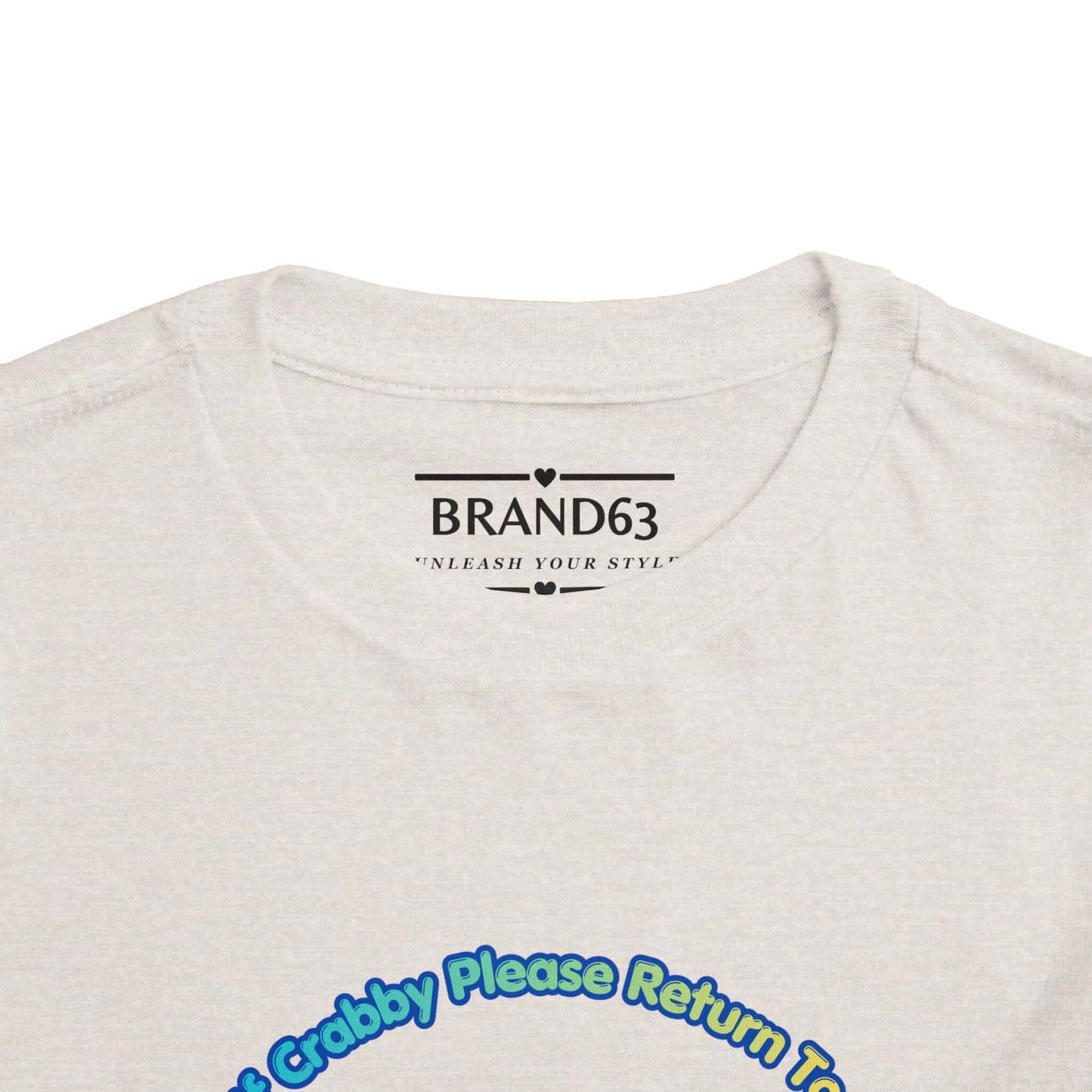Crabby Beach Lover Toddler Tee — Cute Crab Summer Shirt for Kids, Brand63, T-Shirts