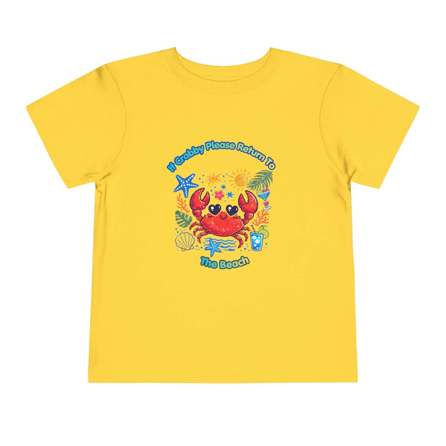 Crabby Beach Lover Toddler Tee — Cute Crab Summer Shirt for Kids, Brand63, T-Shirts