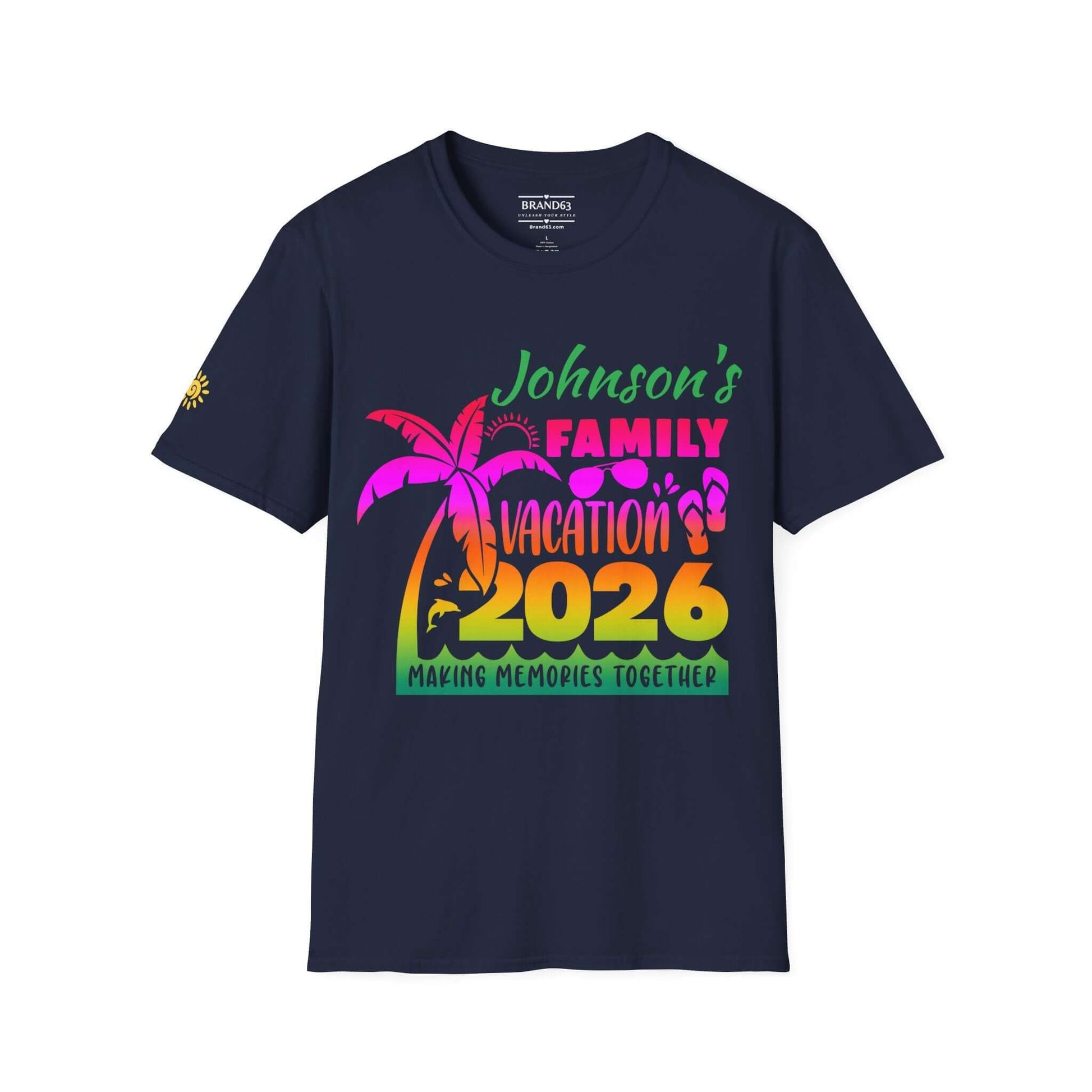 Custom Personalized Family Vacation T-Shirt, Brand63