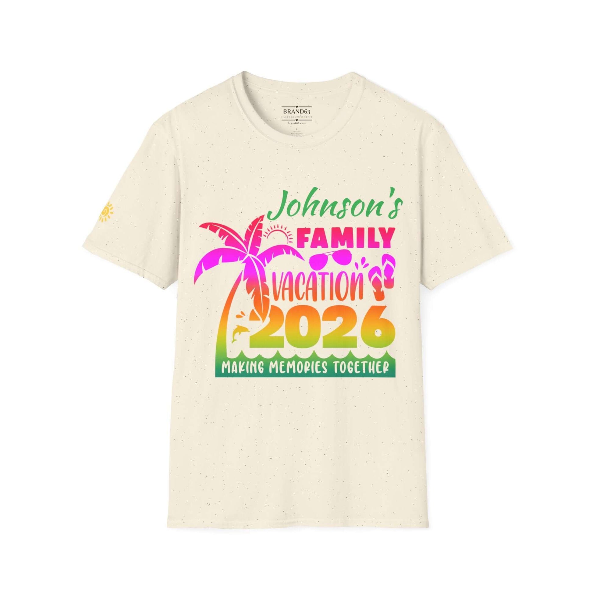 Custom Personalized Family Vacation T-Shirt, Brand63