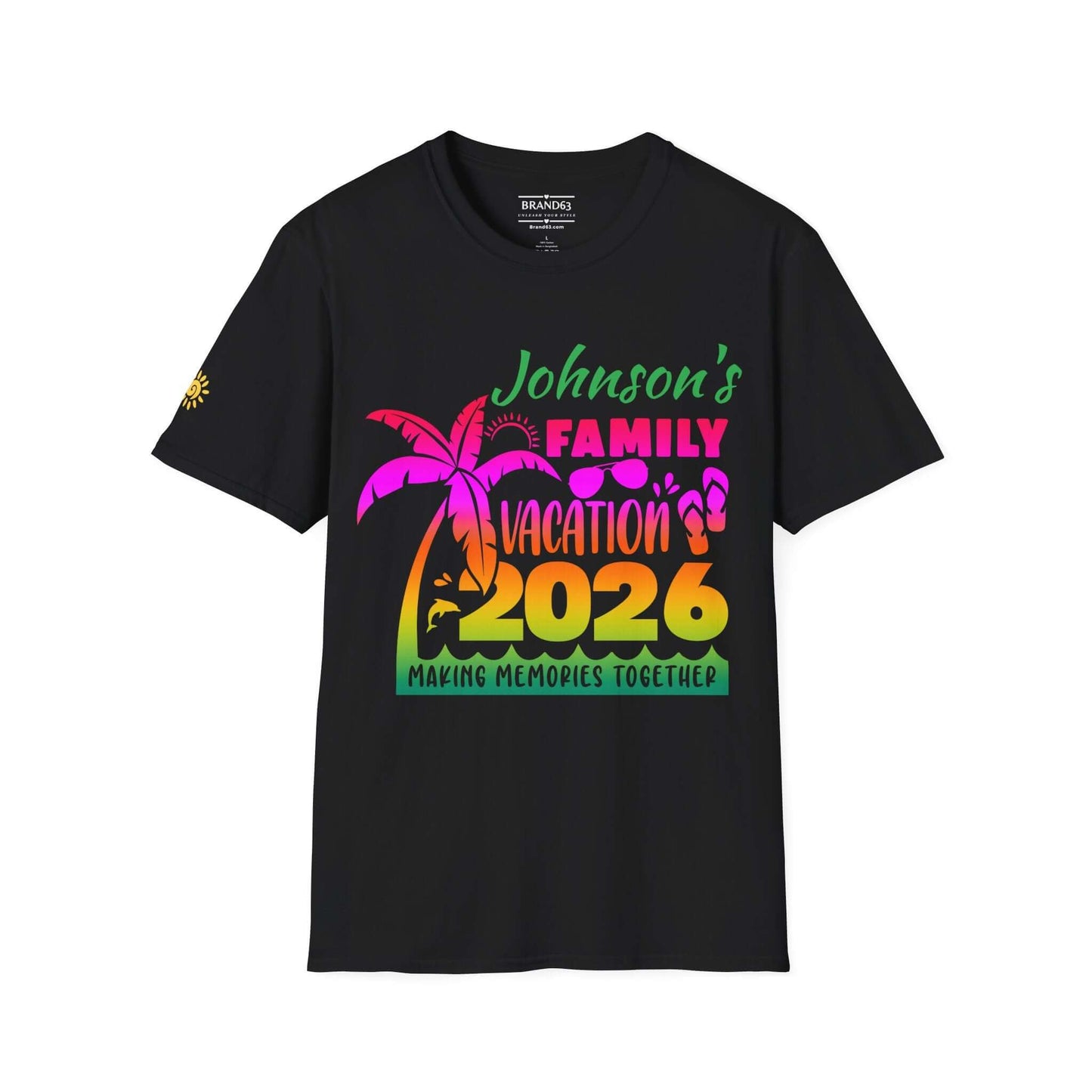 Custom Personalized Family Vacation T-Shirt, Brand63