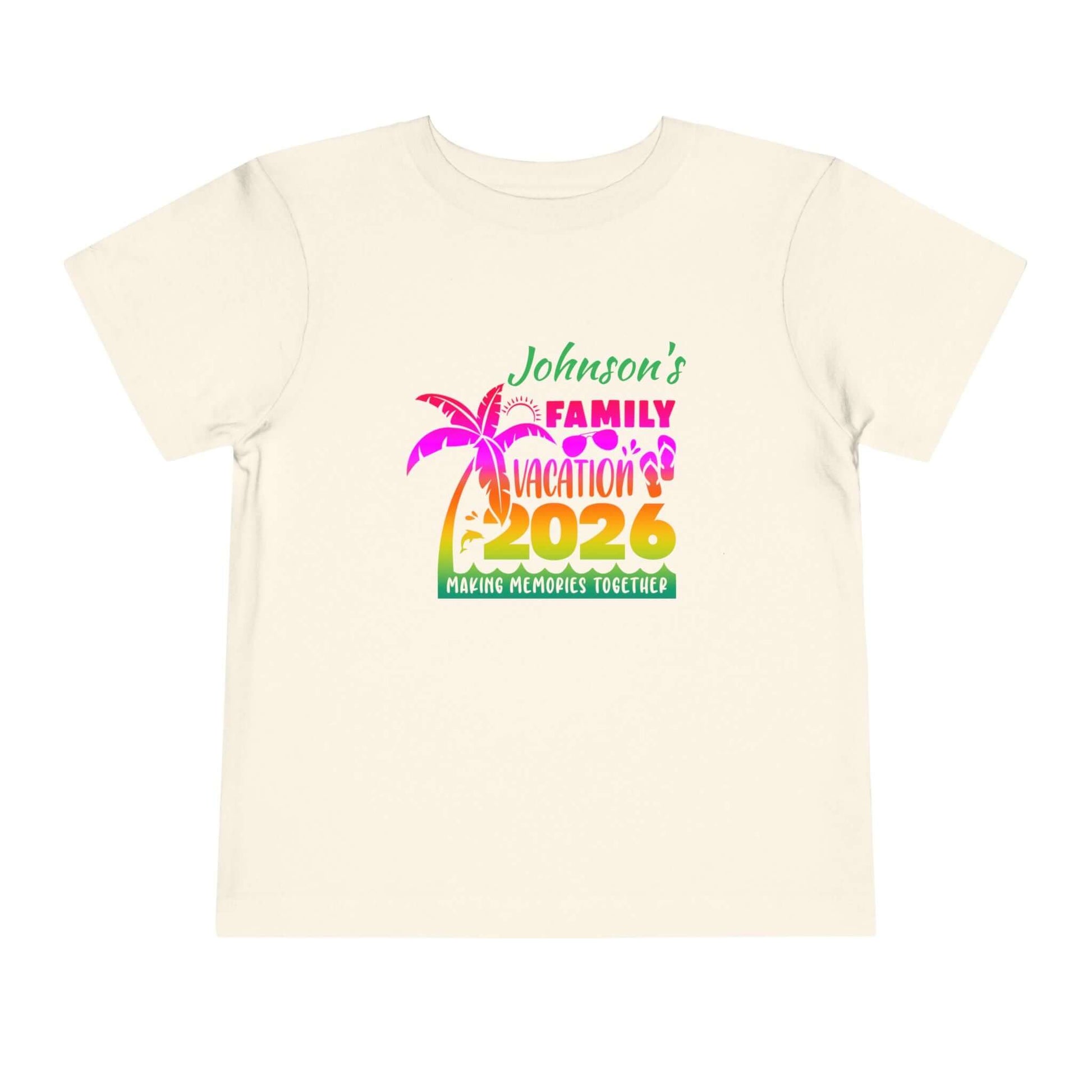 Custom Personalized Toddler Family Vacation T-Shirt, Brand63