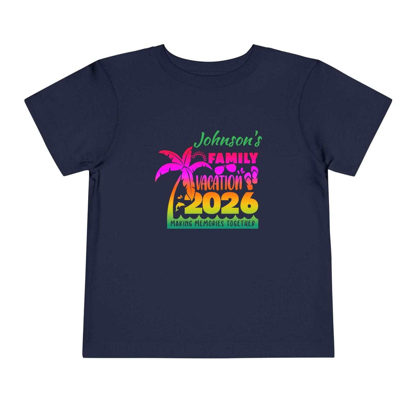 Custom Personalized Toddler Family Vacation T-Shirt, Brand63