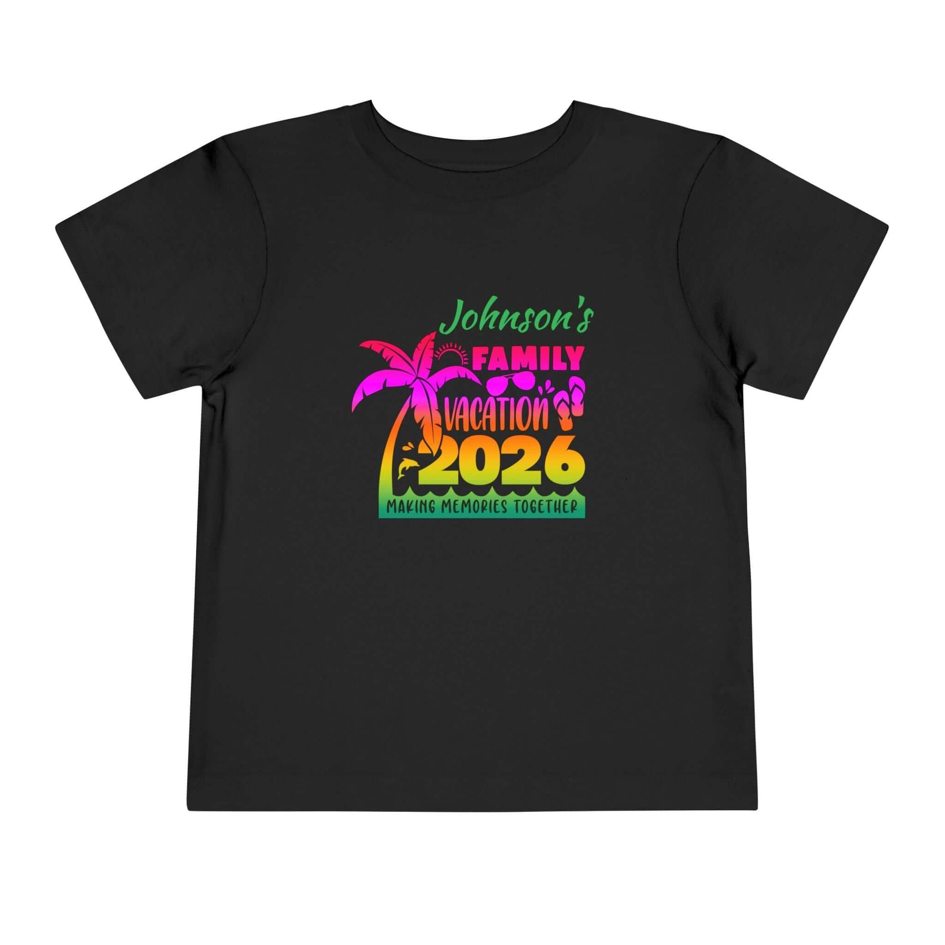 Custom Personalized Toddler Family Vacation T-Shirt, Brand63