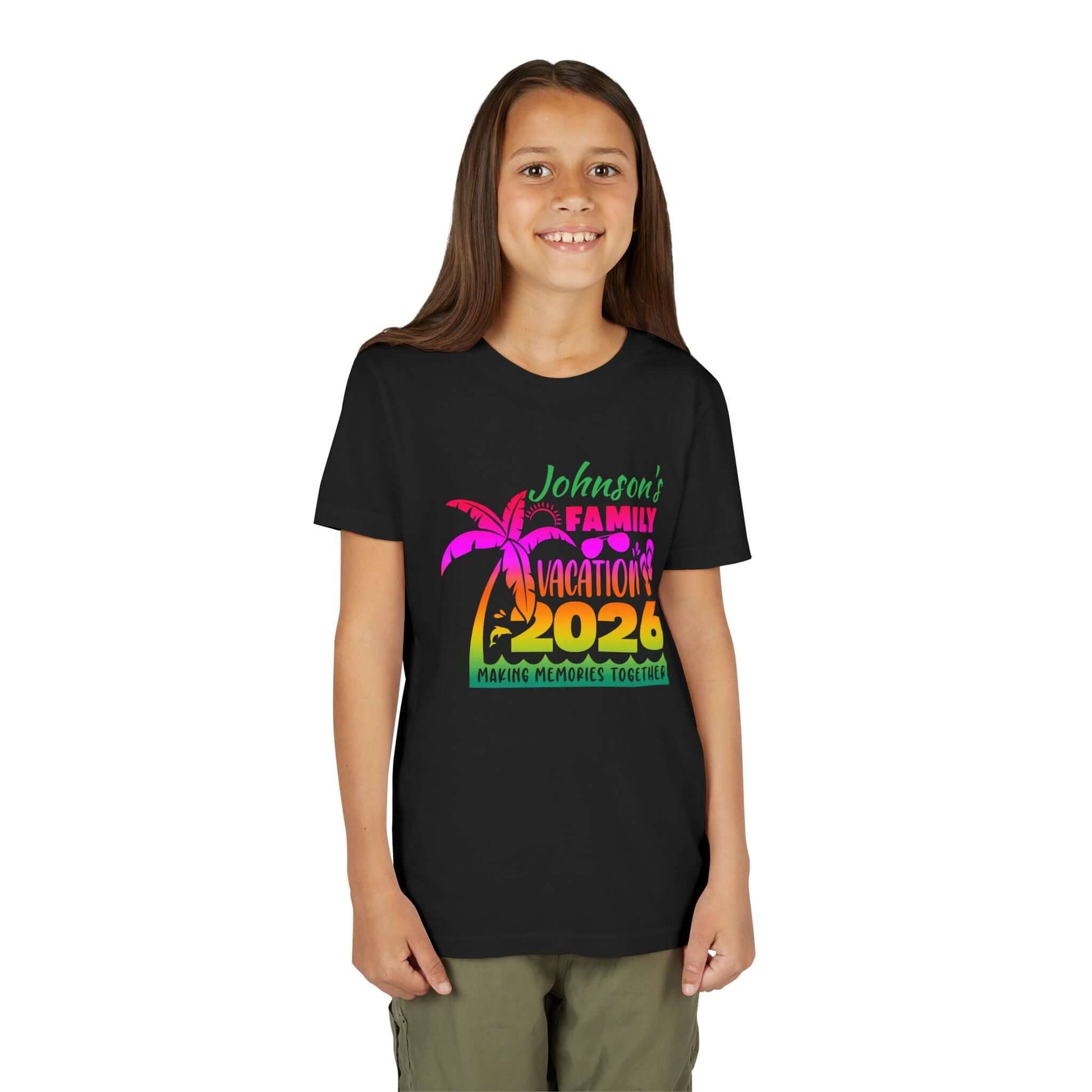 Custom Personalized Youth Family Vacation T-Shirt, Brand63