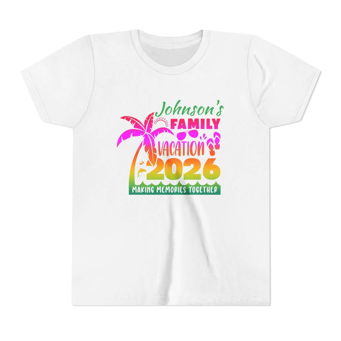 Custom Personalized Youth Family Vacation T-Shirt, Brand63