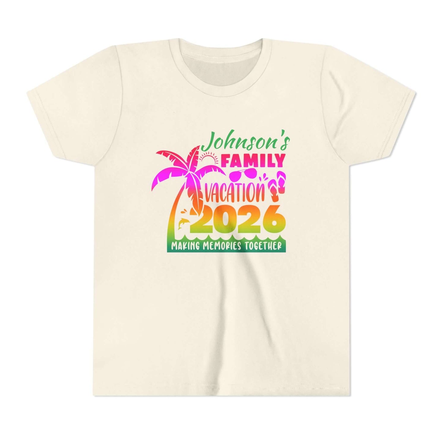 Custom Personalized Youth Family Vacation T-Shirt, Brand63