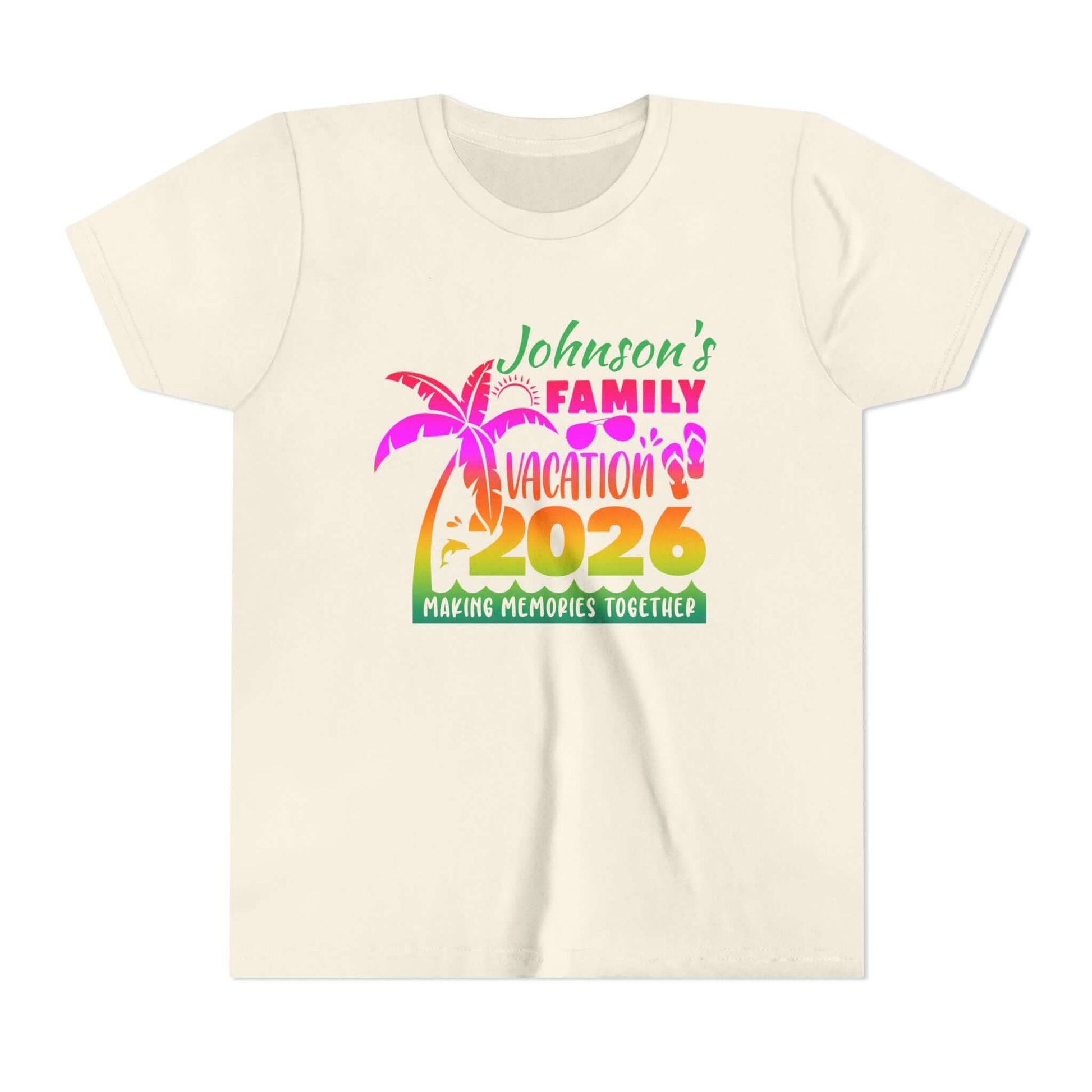Custom Personalized Youth Family Vacation T-Shirt, Brand63