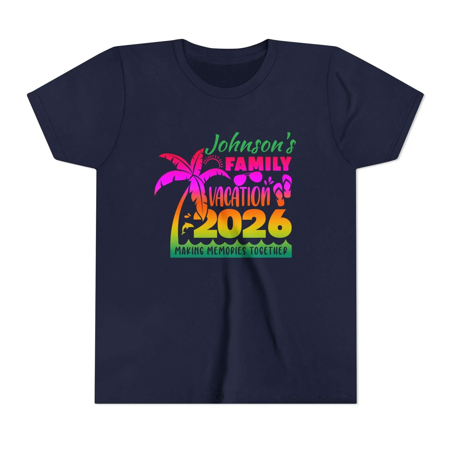 Custom Personalized Youth Family Vacation T-Shirt, Brand63