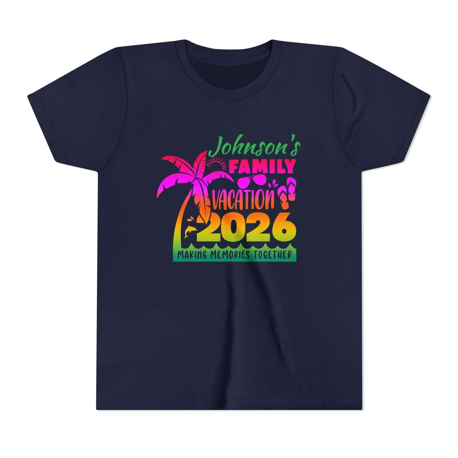 Custom Personalized Youth Family Vacation T-Shirt, Brand63