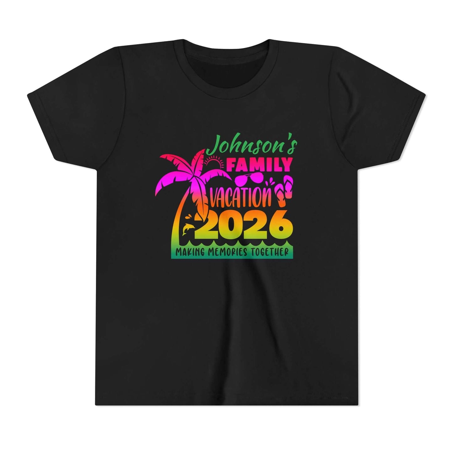 Custom Personalized Youth Family Vacation T-Shirt, Brand63