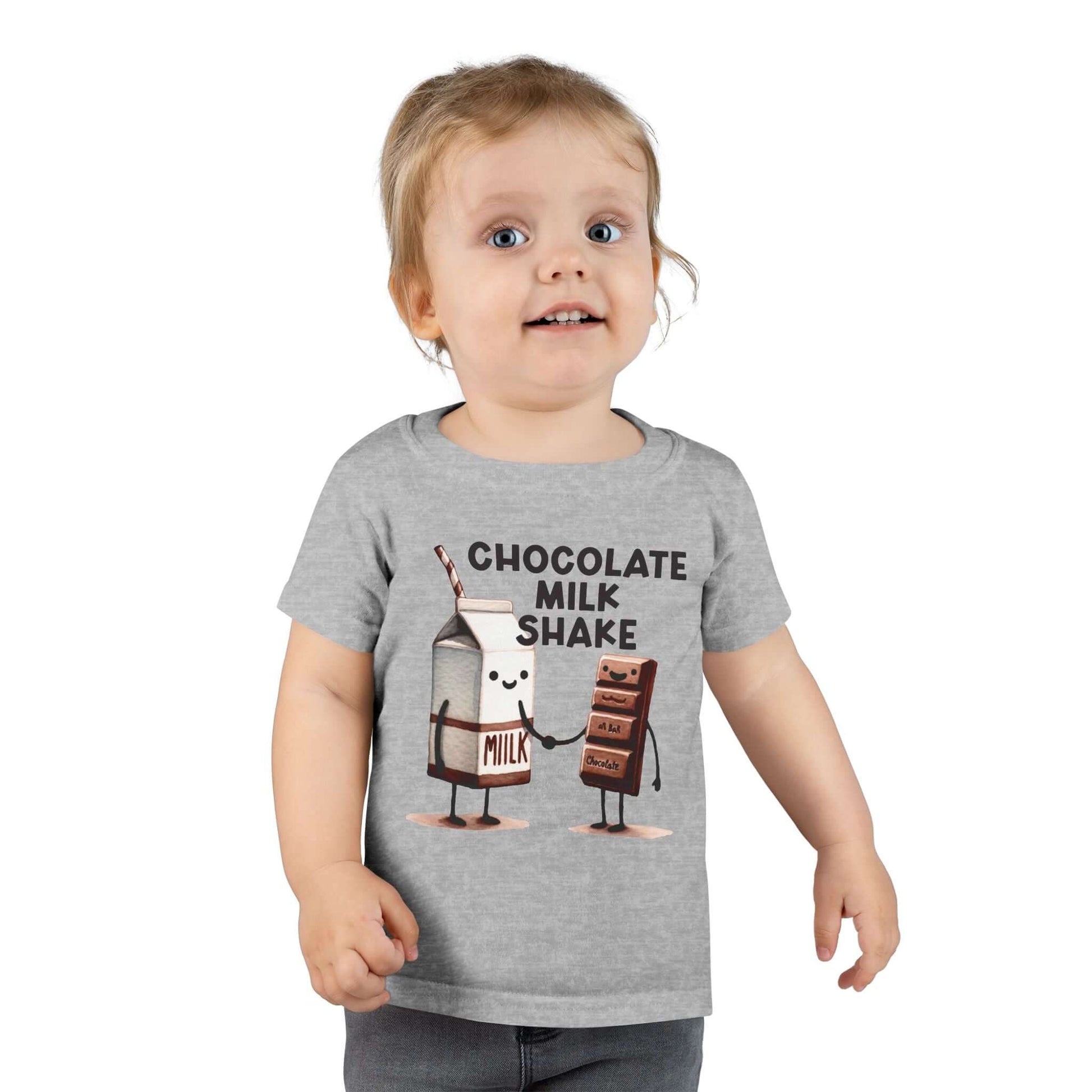 Cute Chocolate Milk Shake Toddler T-Shirt - Fun Kids Apparel, Brand63