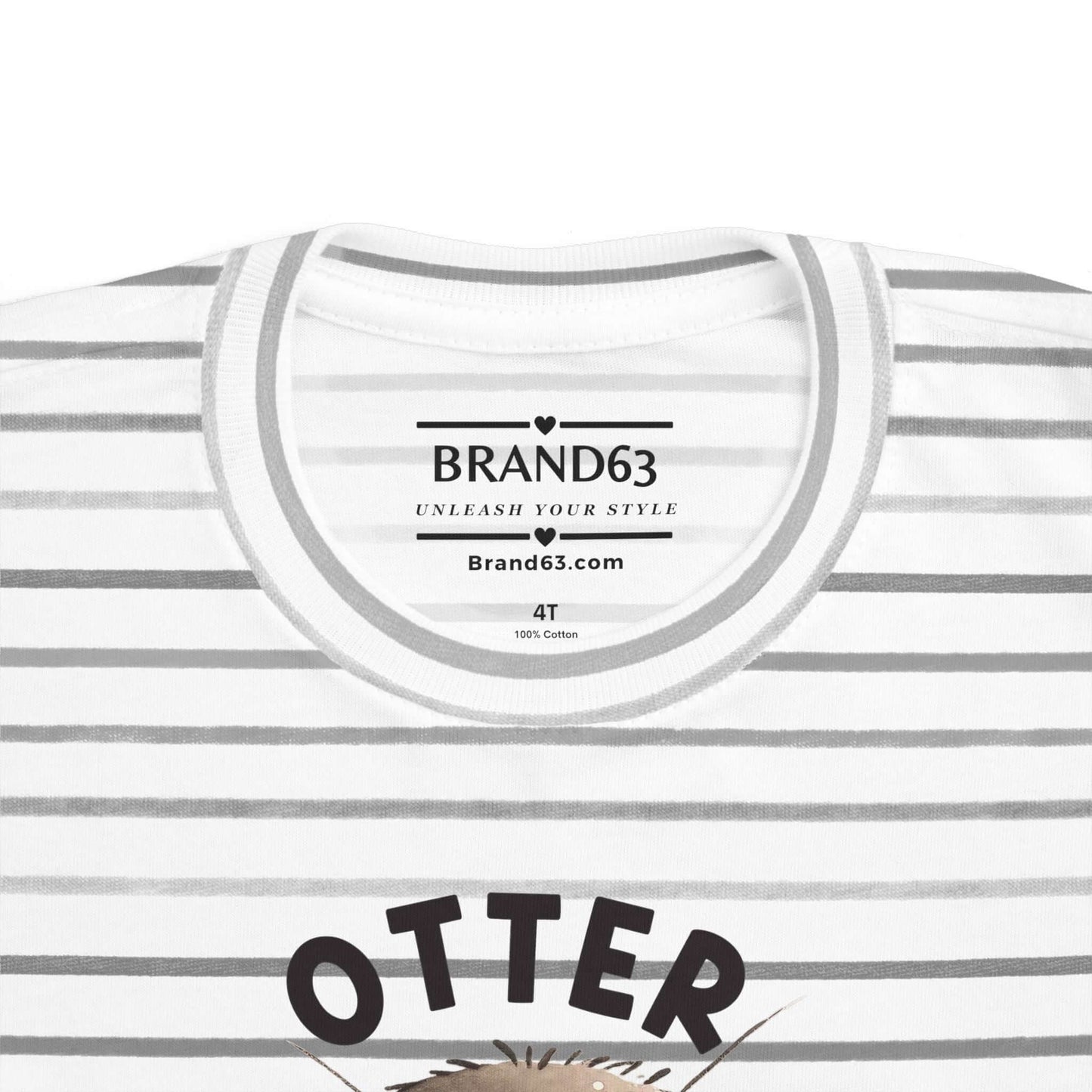 Cute Otter Toddler Graphic Shirt, Brand63