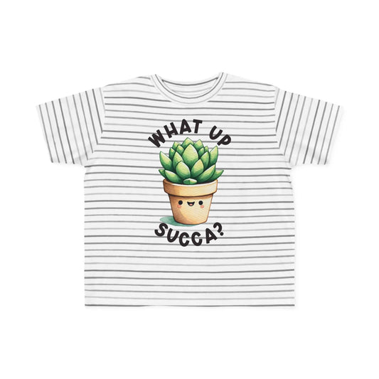 Cute Succulent Toddler Tee - Fun "What Up Succa?" Design for Kids, Brand63