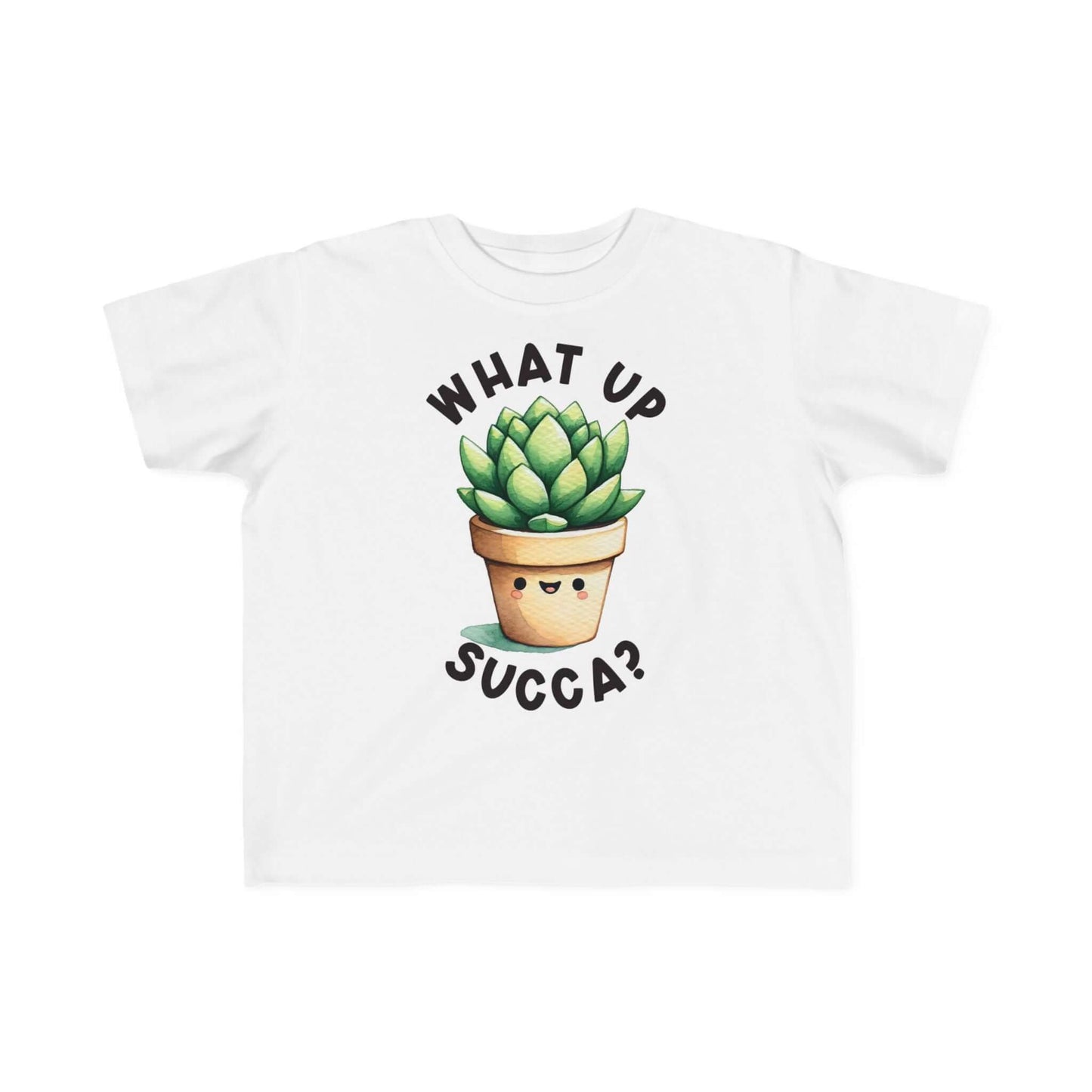 Cute Succulent Toddler Tee - Fun "What Up Succa?" Design for Kids, Brand63