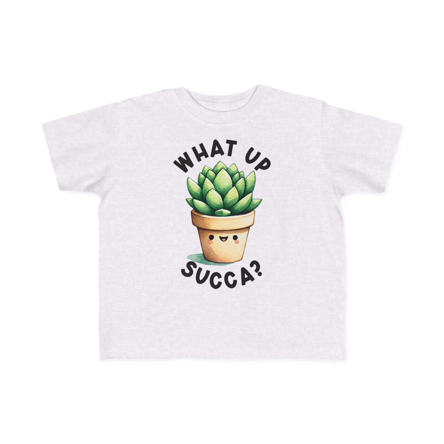 Cute Succulent Toddler Tee - Fun "What Up Succa?" Design for Kids, Brand63