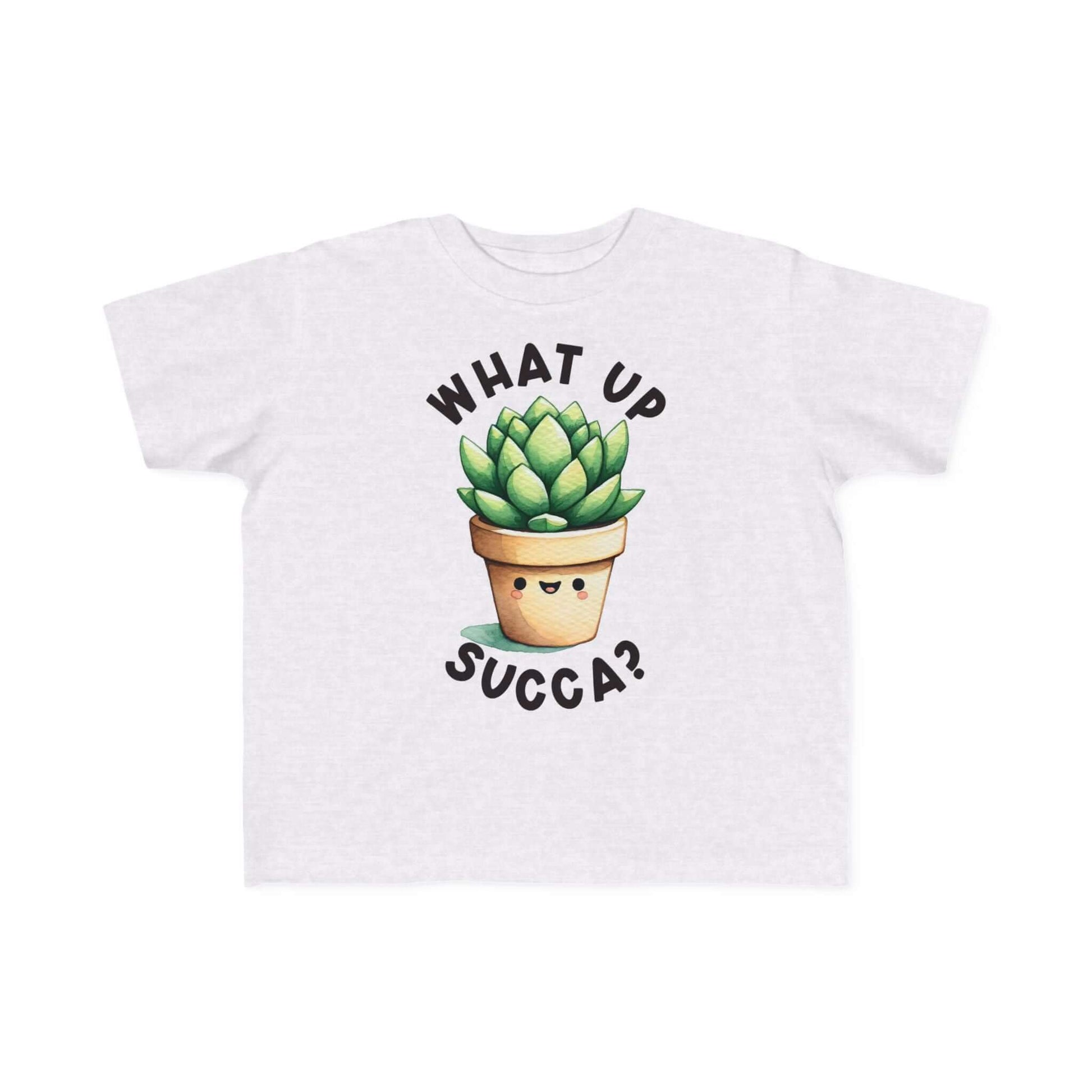 Cute Succulent Toddler Tee - Fun "What Up Succa?" Design for Kids, Brand63
