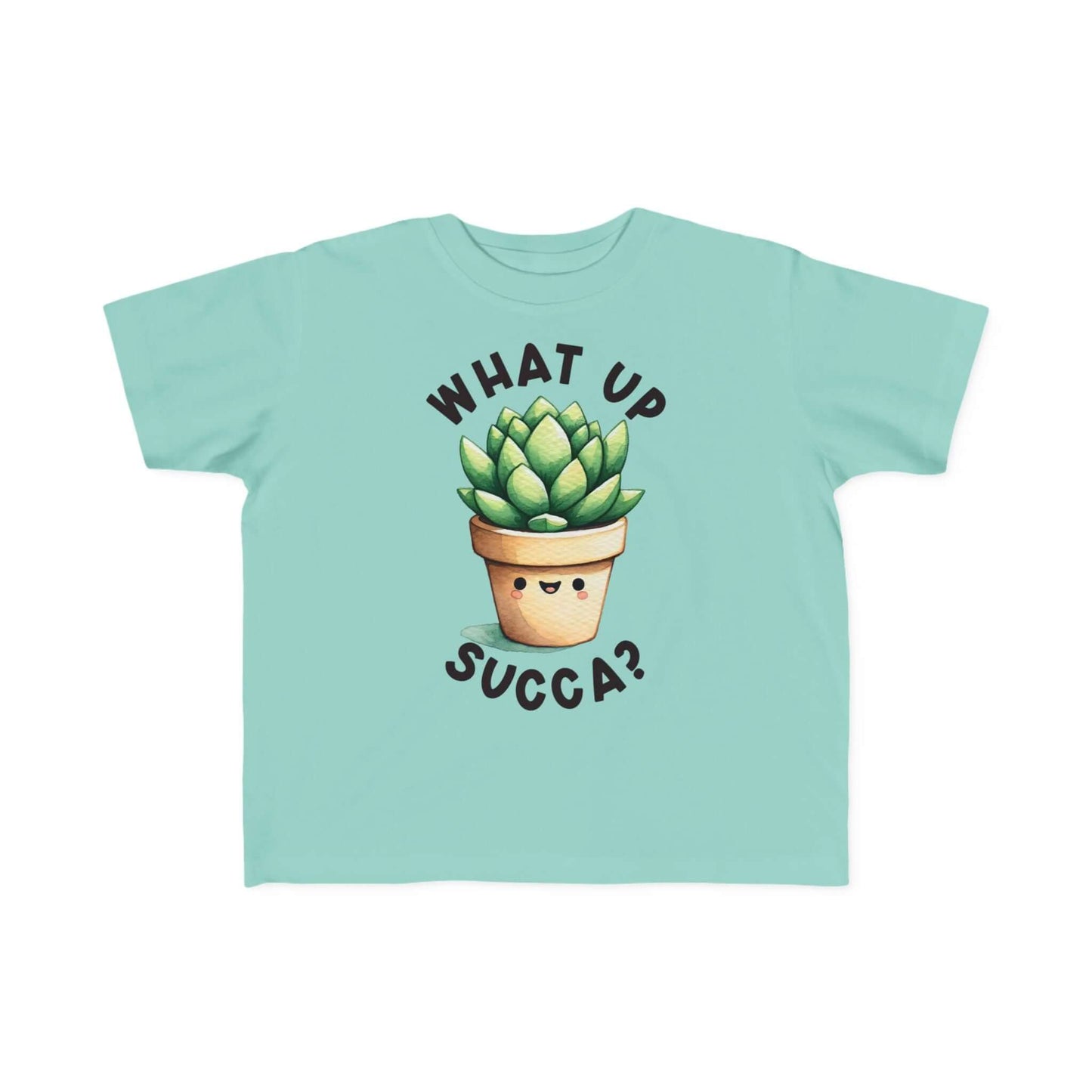 Cute Succulent Toddler Tee - Fun "What Up Succa?" Design for Kids, Brand63