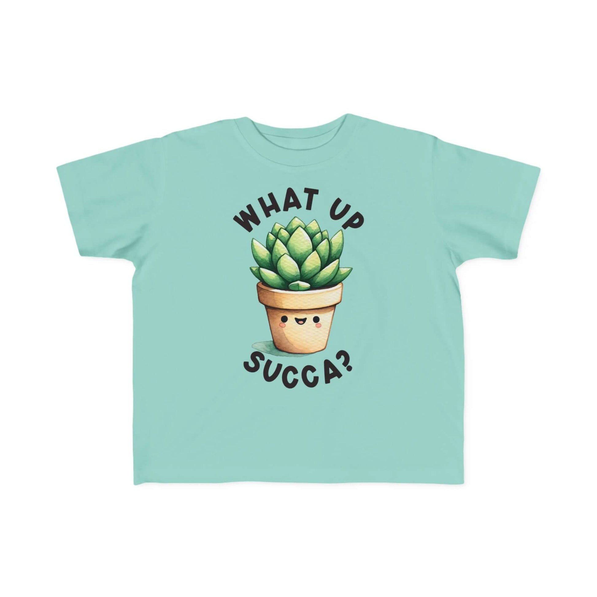 Cute Succulent Toddler Tee - Fun "What Up Succa?" Design for Kids, Brand63