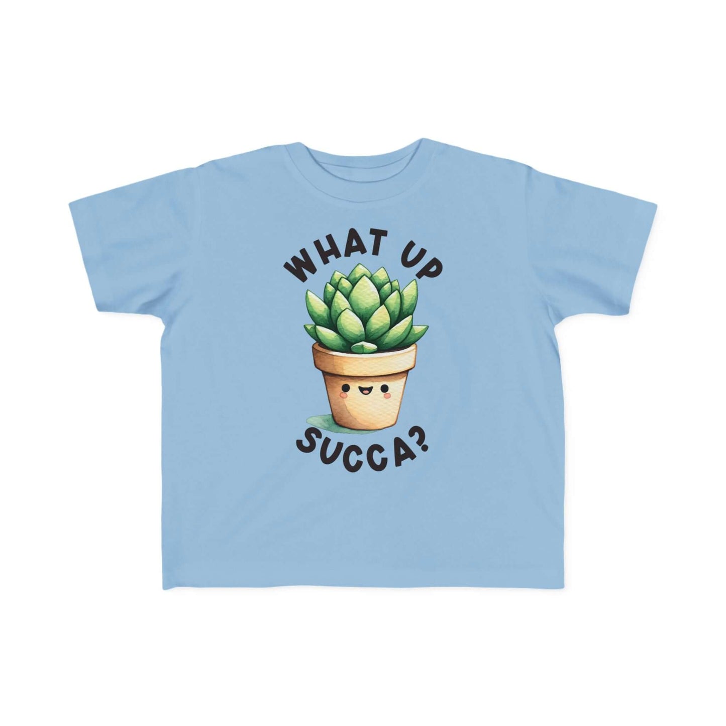 Cute Succulent Toddler Tee - Fun "What Up Succa?" Design for Kids, Brand63