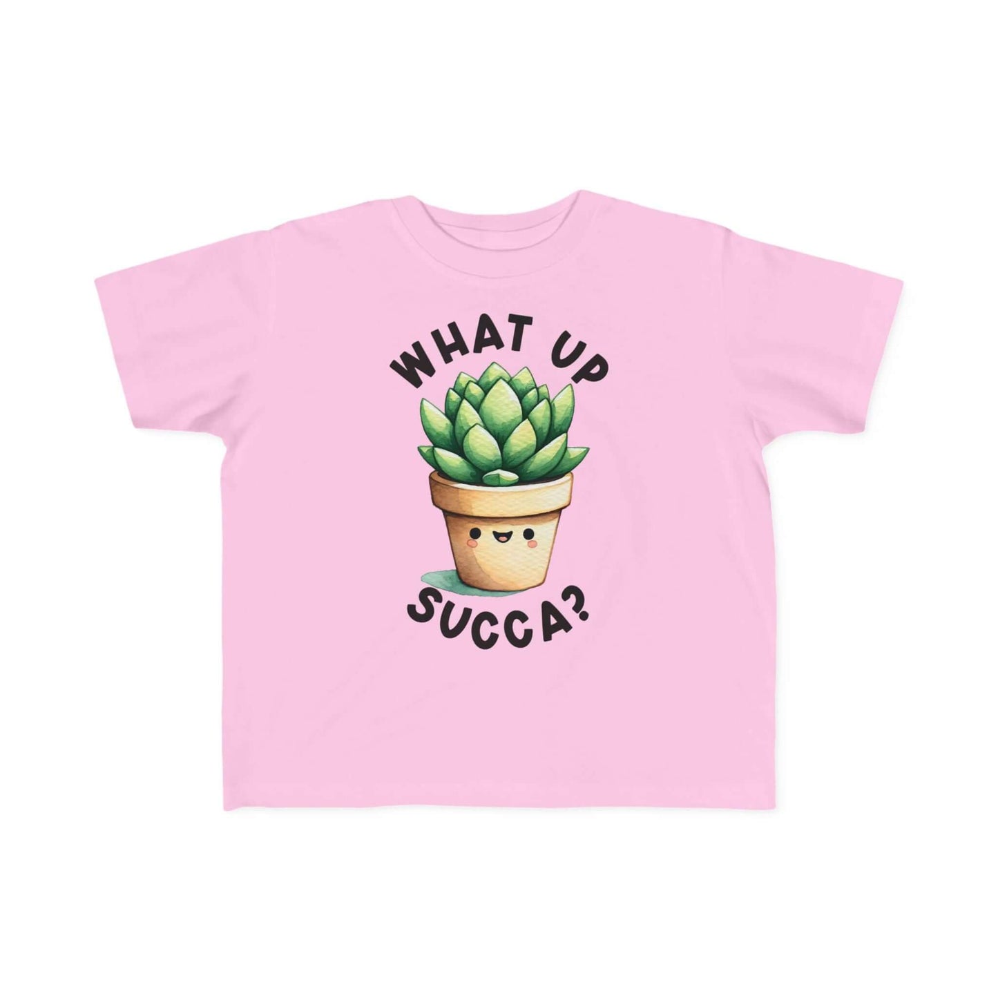 Cute Succulent Toddler Tee - Fun "What Up Succa?" Design for Kids, Brand63