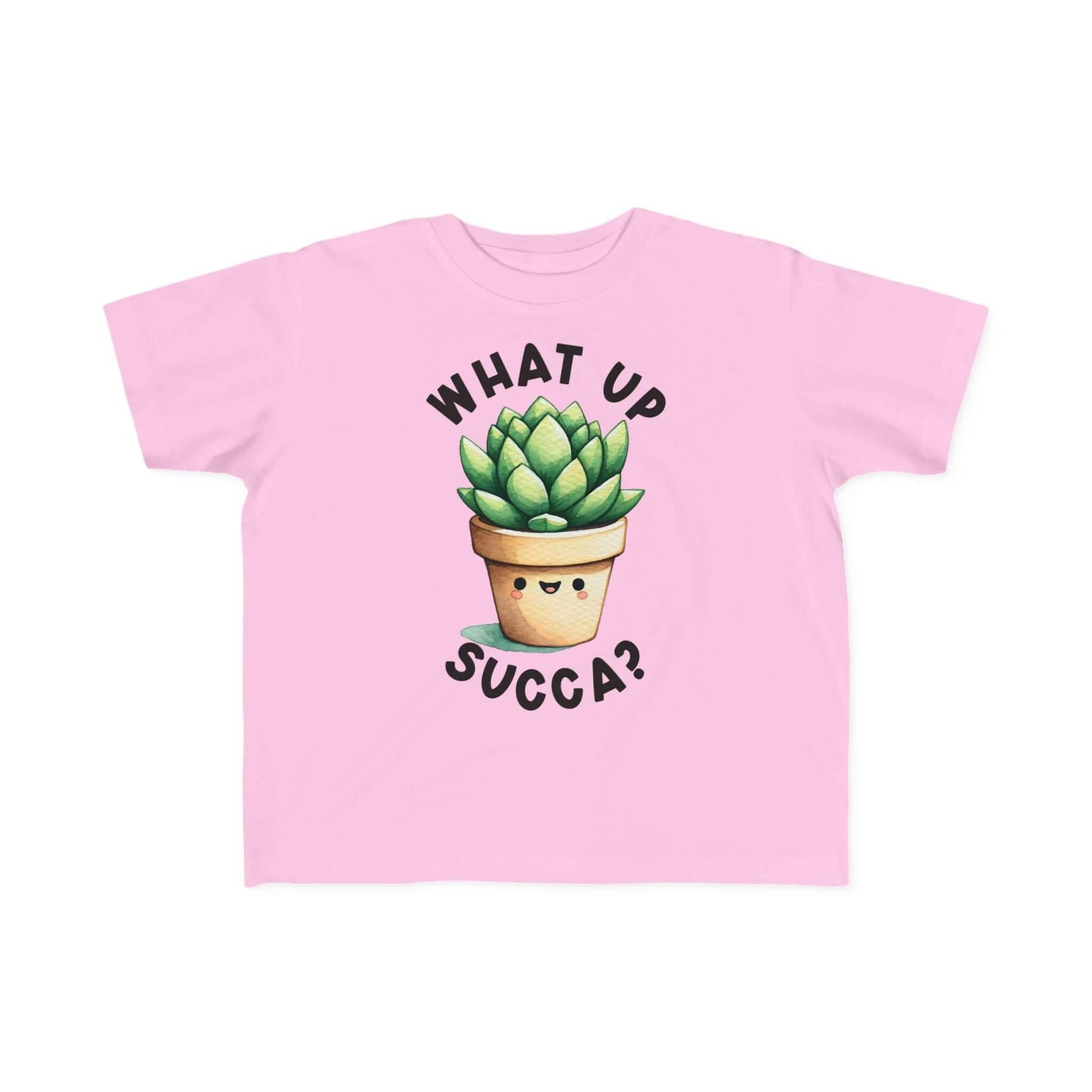 Cute Succulent Toddler Tee - Fun "What Up Succa?" Design for Kids, Brand63
