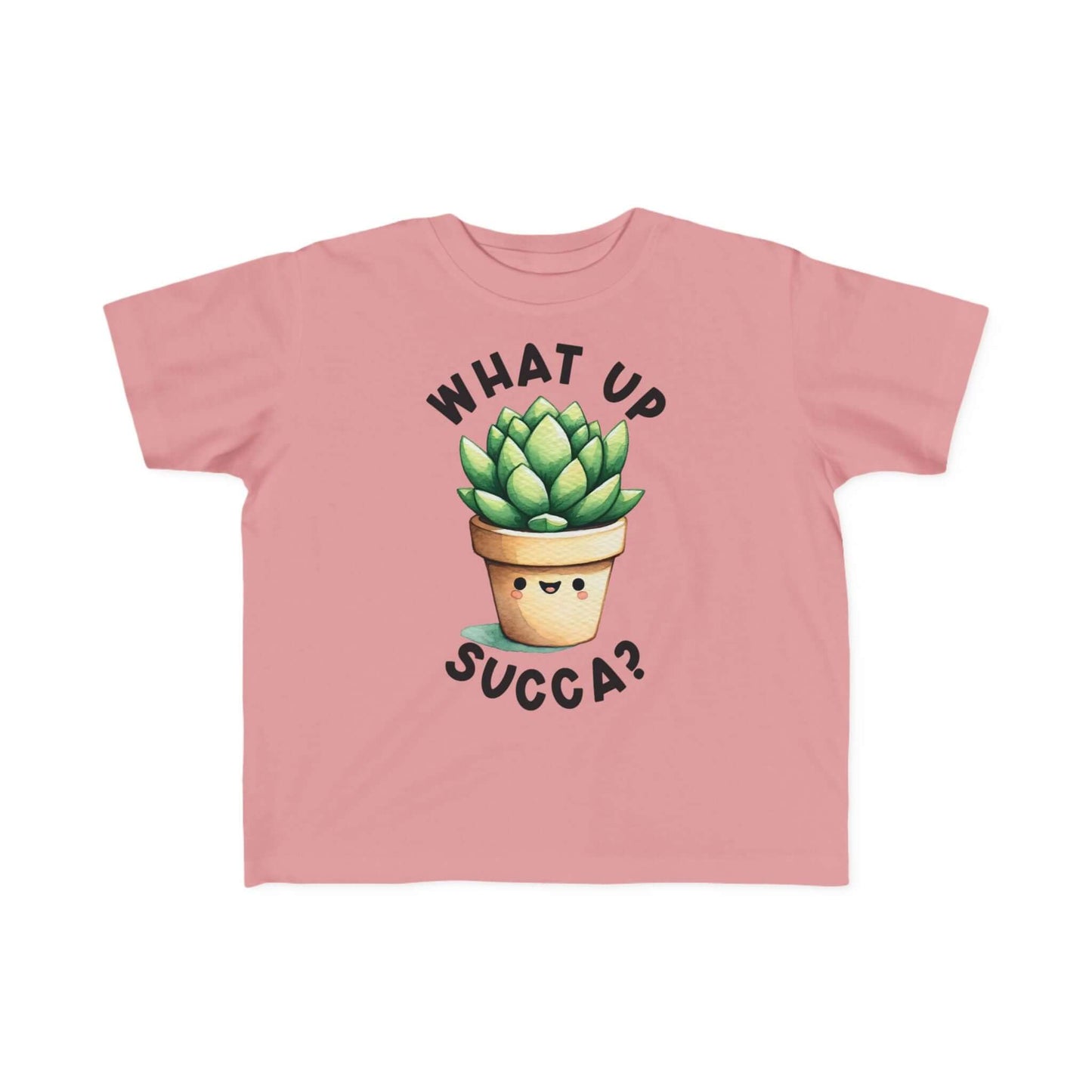 Cute Succulent Toddler Tee - Fun "What Up Succa?" Design for Kids, Brand63