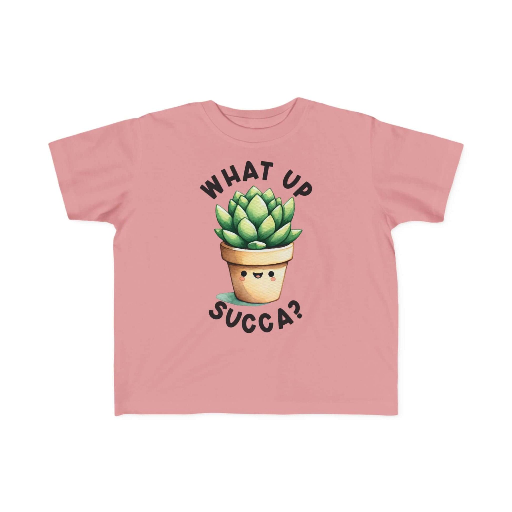 Cute Succulent Toddler Tee - Fun "What Up Succa?" Design for Kids, Brand63