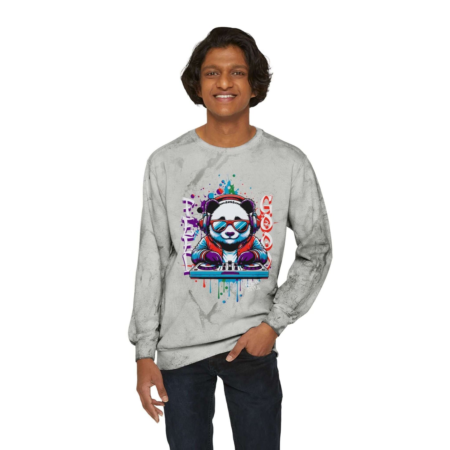 DJ Panda Tye-Die Sweatshirt, Brand63