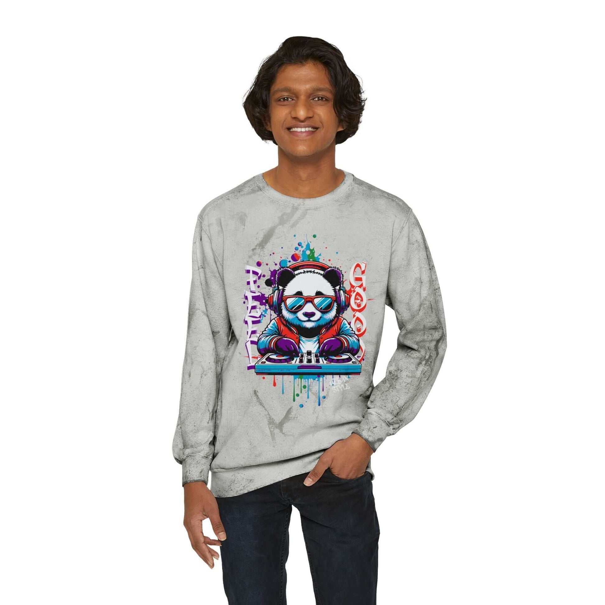 DJ Panda Tye-Die Sweatshirt, Brand63