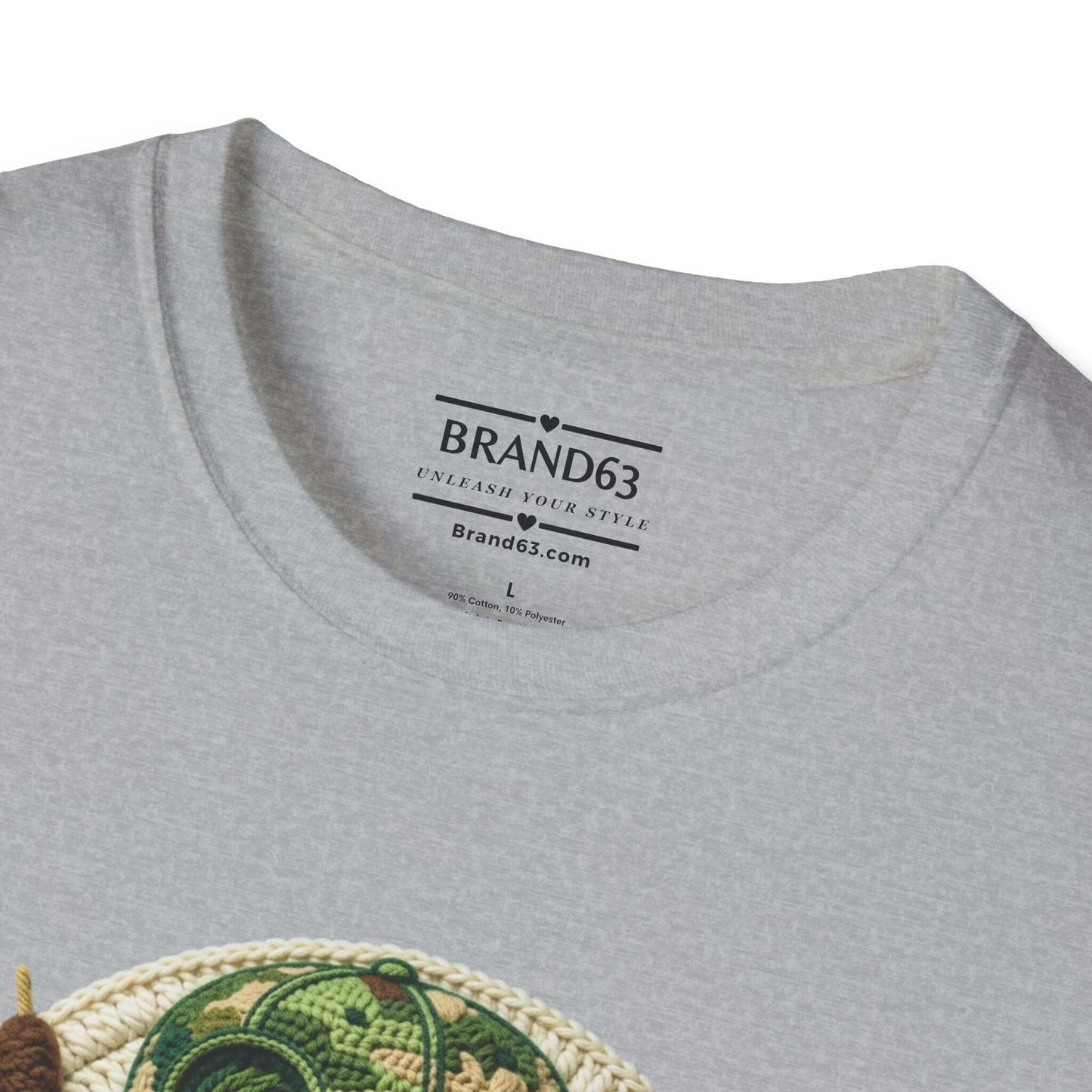 Dad's Fishing Shirt – Embroidered-Look Graphic Tee for Men, Brand63