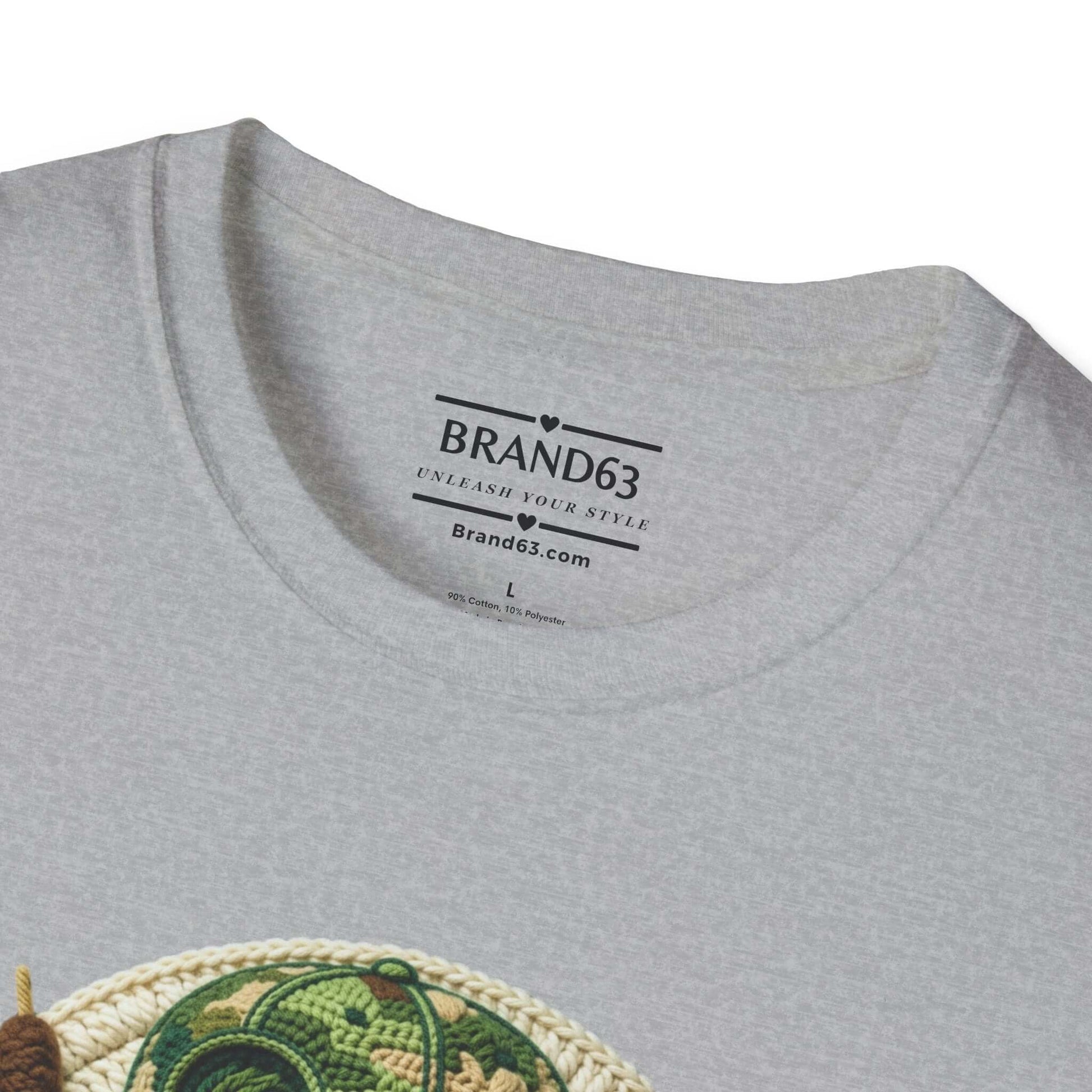 Dad's Fishing Shirt – Embroidered-Look Graphic Tee for Men, Brand63