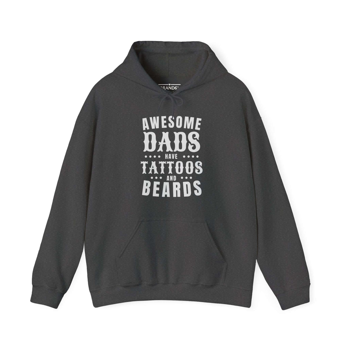 Dad's Tattoo and Beard Hoodie, Brand63