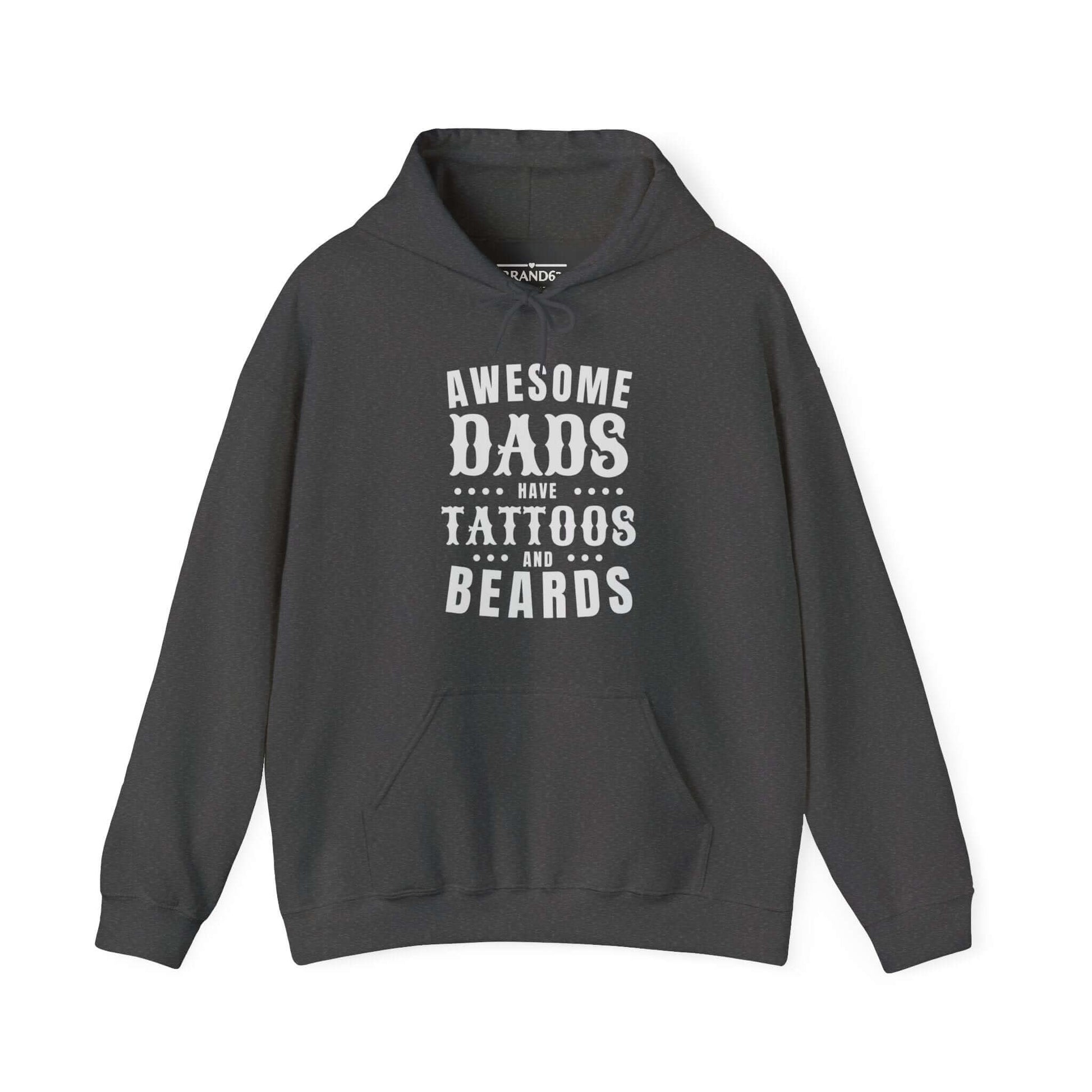 Dad's Tattoo and Beard Hoodie, Brand63