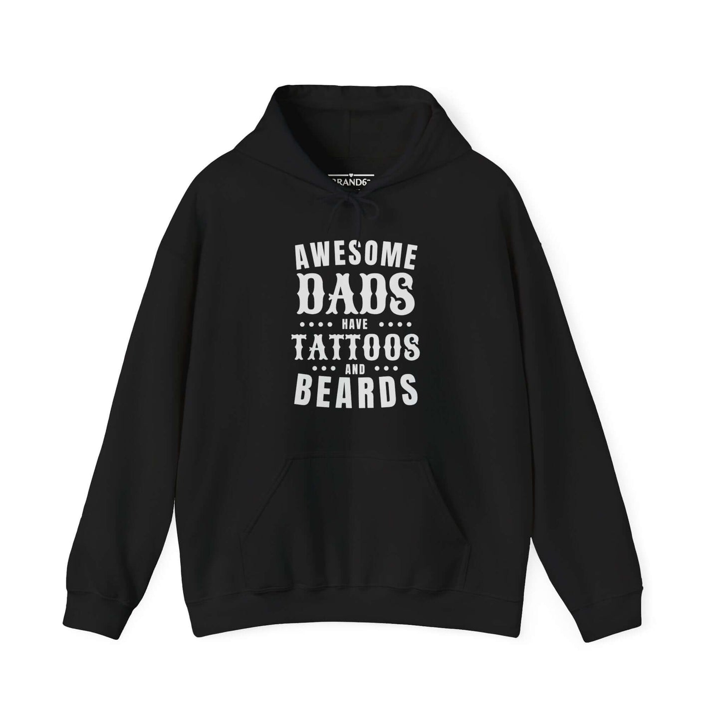 Dad's Tattoo and Beard Hoodie, Brand63
