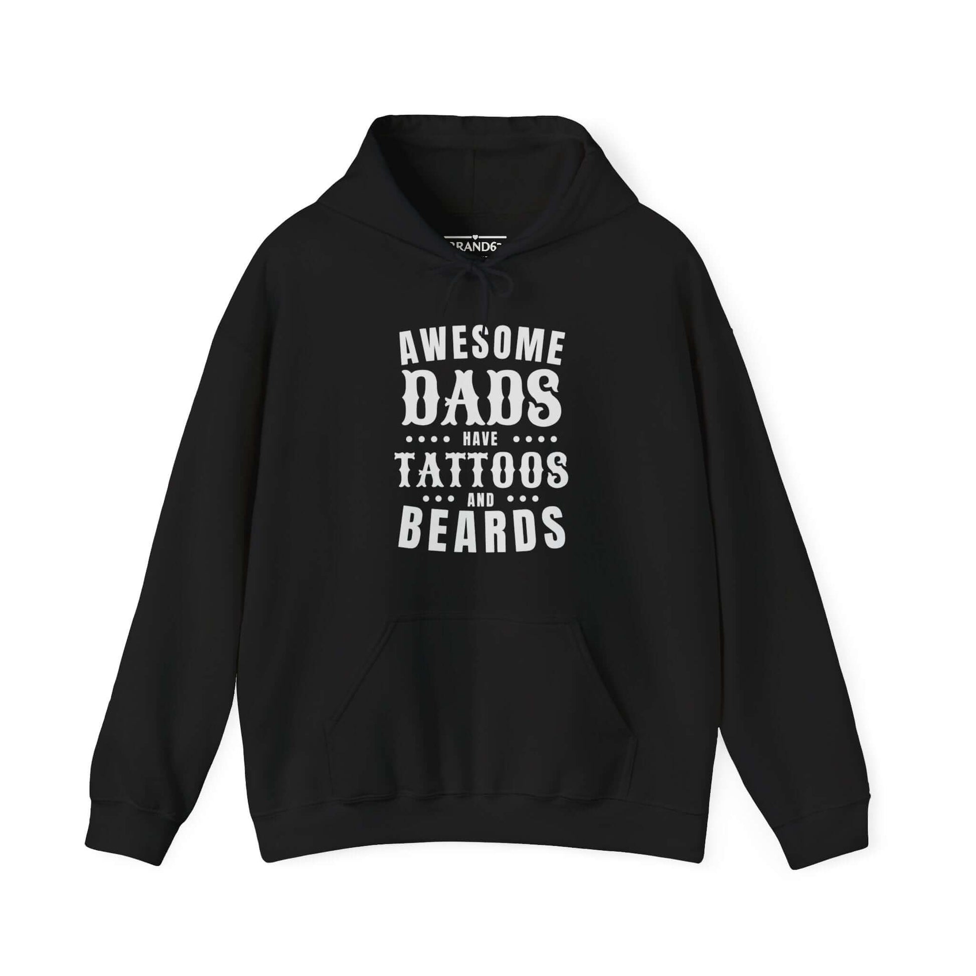 Dad's Tattoo and Beard Hoodie, Brand63