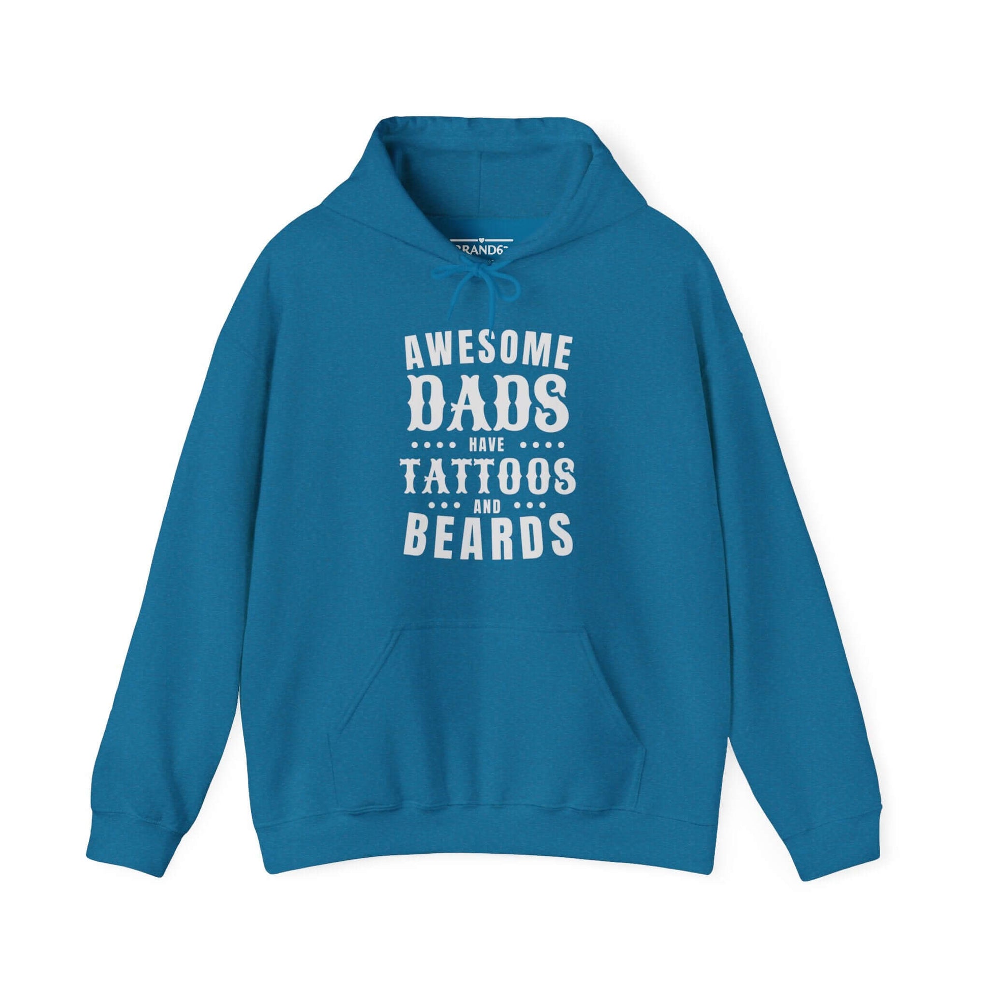 Dad's Tattoo and Beard Hoodie, Brand63