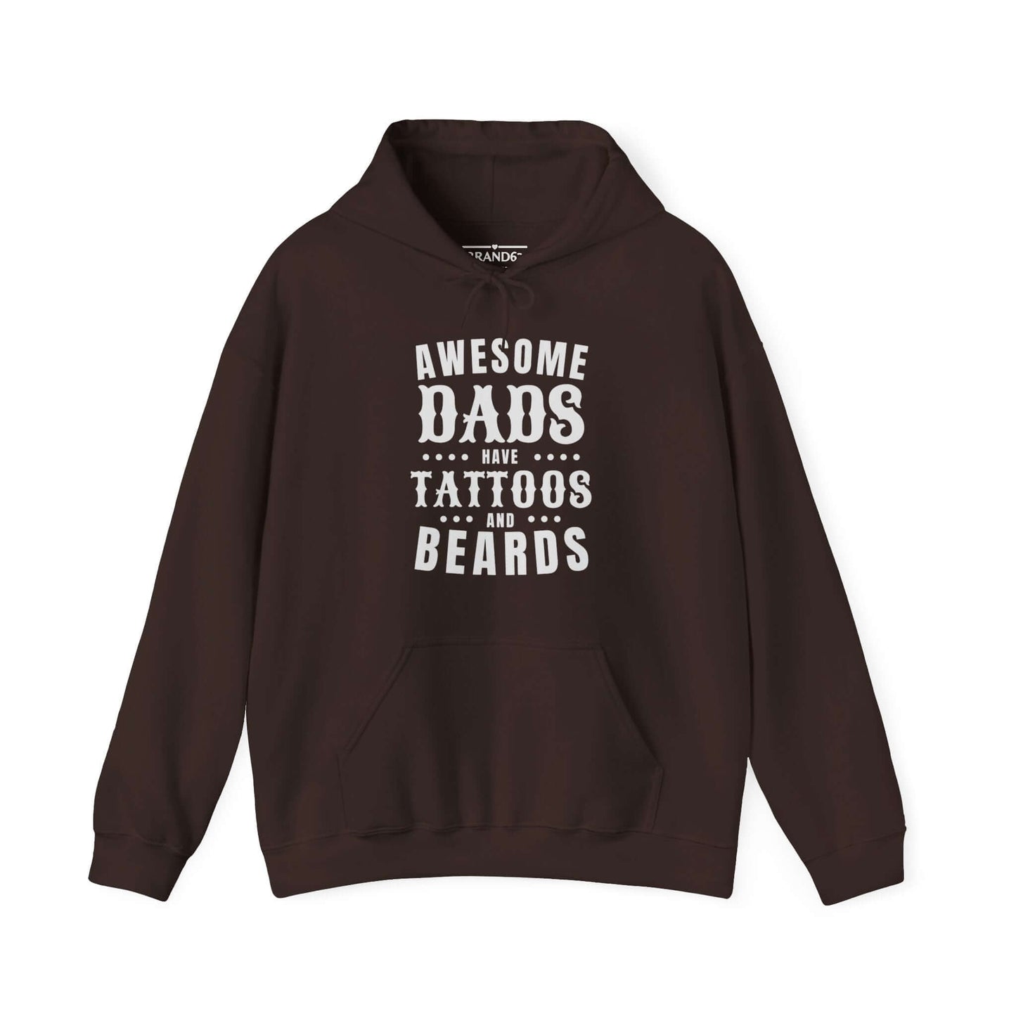 Dad's Tattoo and Beard Hoodie, Brand63