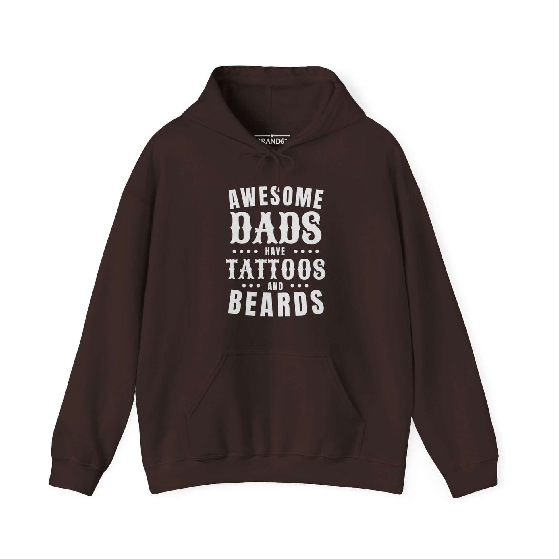 Dad's Tattoo and Beard Hoodie, Brand63