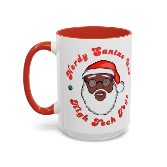EXCLUSIVE Nerdy Black Santa Coffee Mug (15oz), Brand63