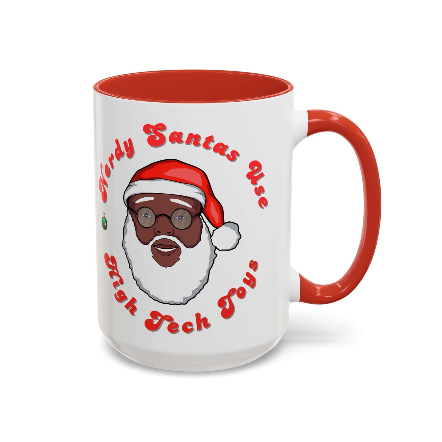 EXCLUSIVE Nerdy Black Santa Coffee Mug (15oz), Brand63