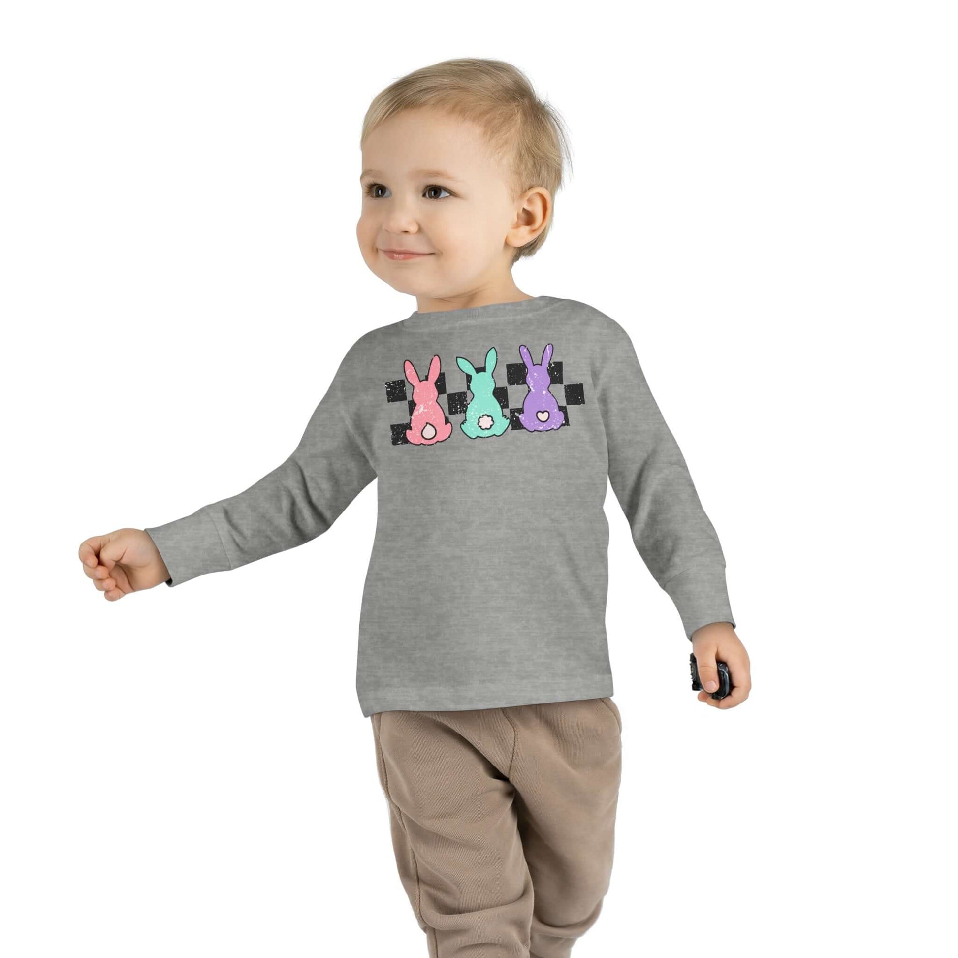 Easter Bunny Parade Toddler Long-Sleeve Shirt, Brand63