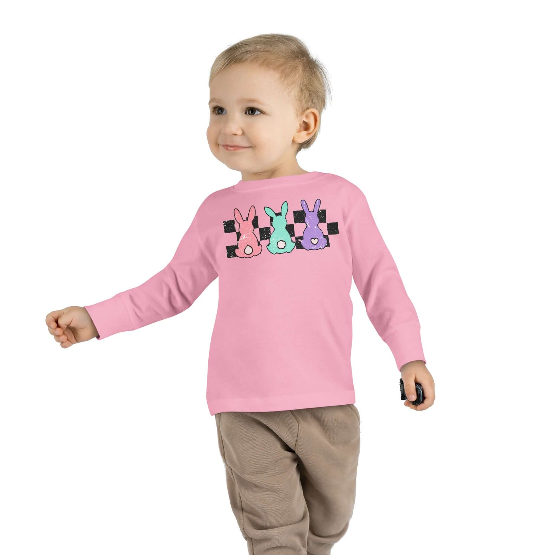 Easter Bunny Parade Toddler Long-Sleeve Shirt, Brand63