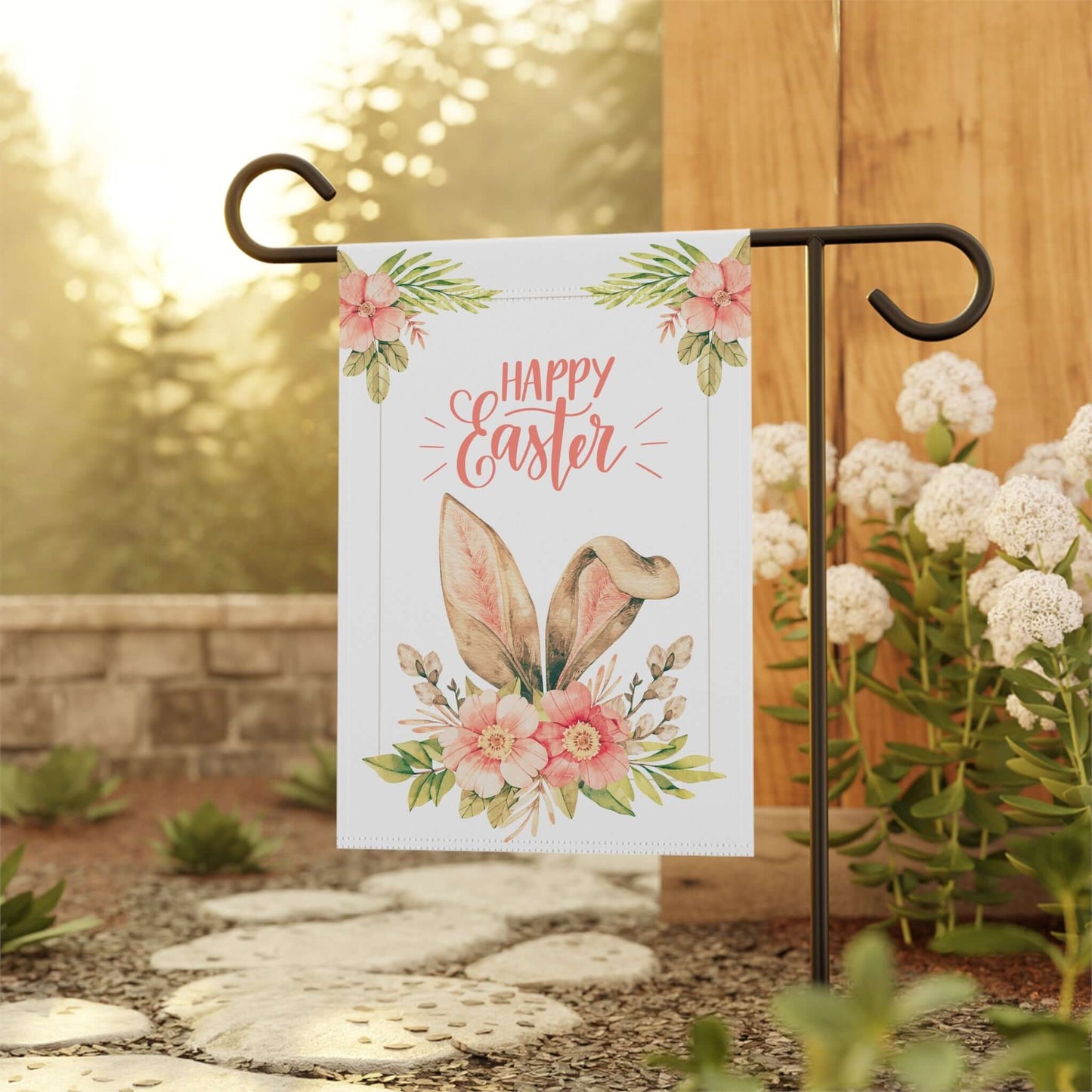 Easter Garden Banner - Happy Easter Floral Design, Brand63