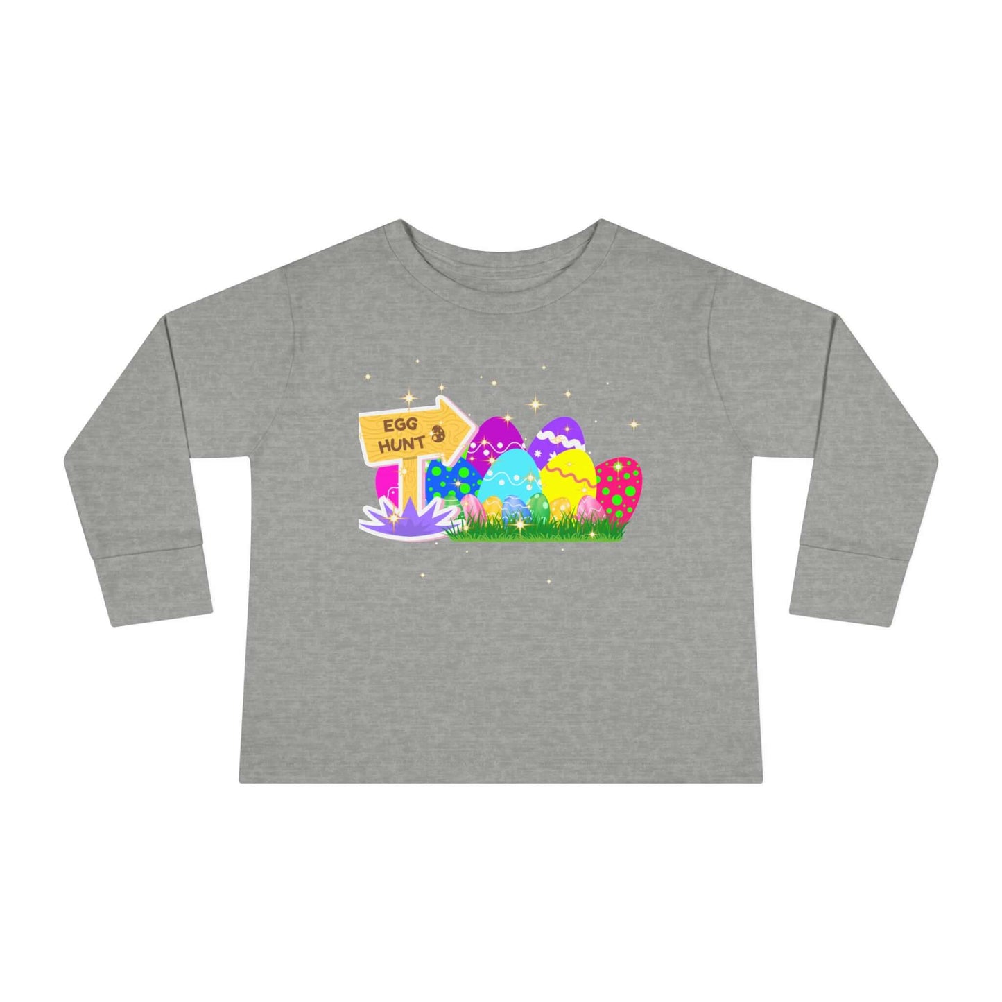 Eggs-Travagant Easter Toddler Long-Sleeve Shirt | Sweatshirt Style, Brand63