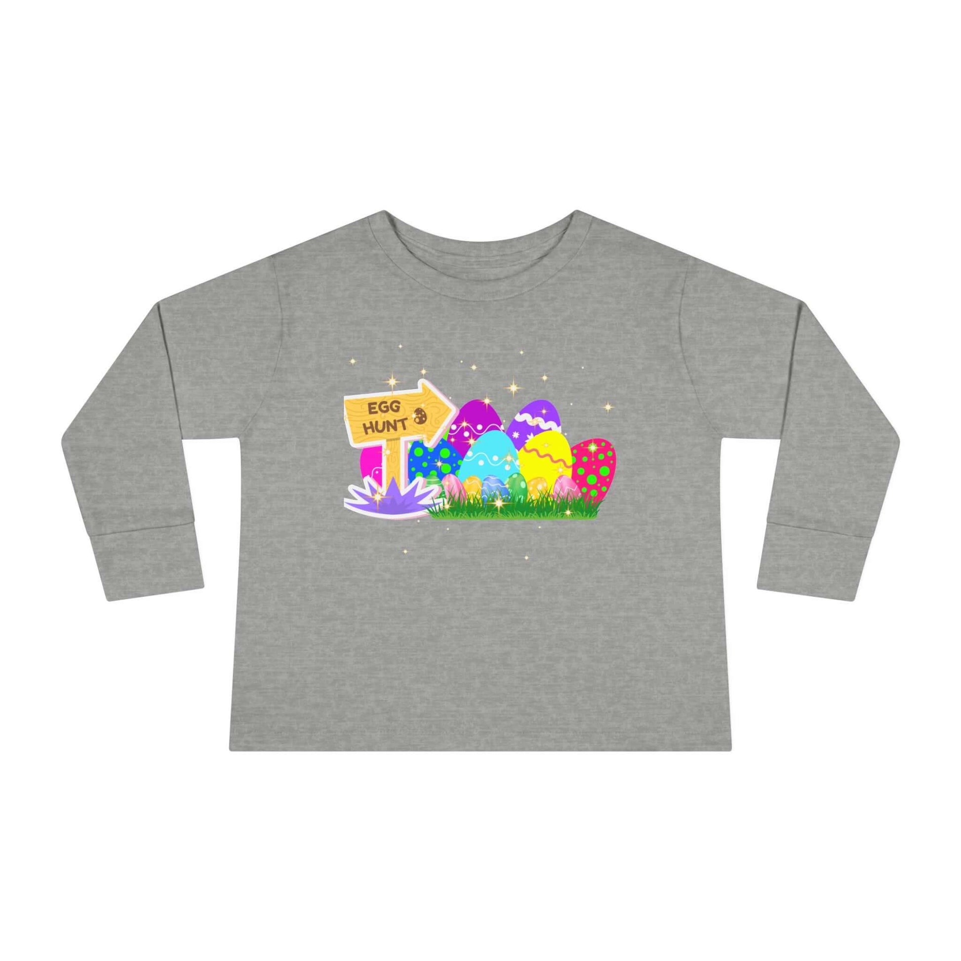 Eggs-Travagant Easter Toddler Long-Sleeve Shirt | Sweatshirt Style, Brand63