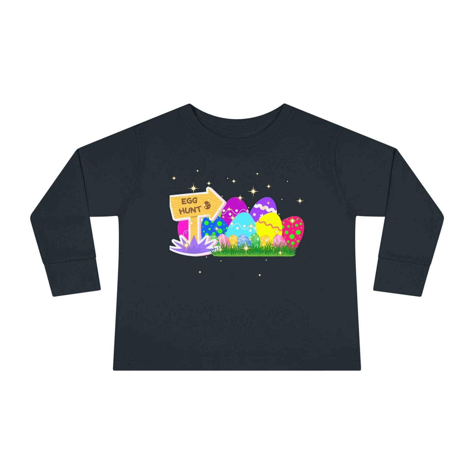 Eggs-Travagant Easter Toddler Long-Sleeve Shirt | Sweatshirt Style, Brand63