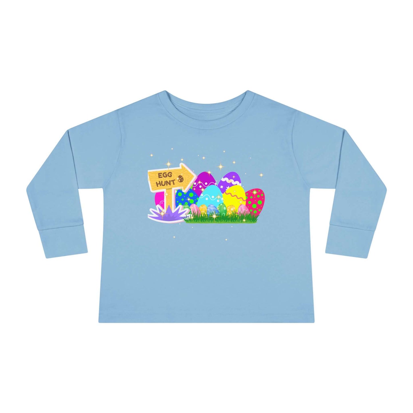 Eggs-Travagant Easter Toddler Long-Sleeve Shirt | Sweatshirt Style, Brand63