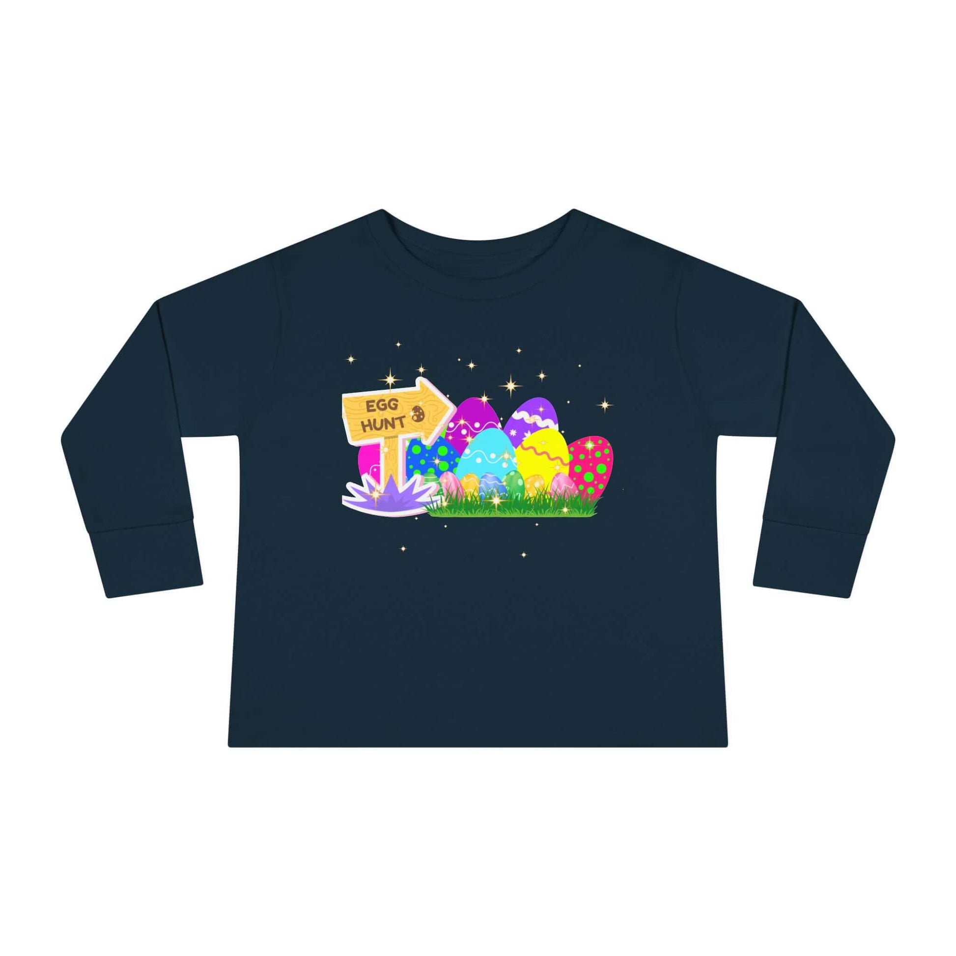 Eggs-Travagant Easter Toddler Long-Sleeve Shirt | Sweatshirt Style, Brand63
