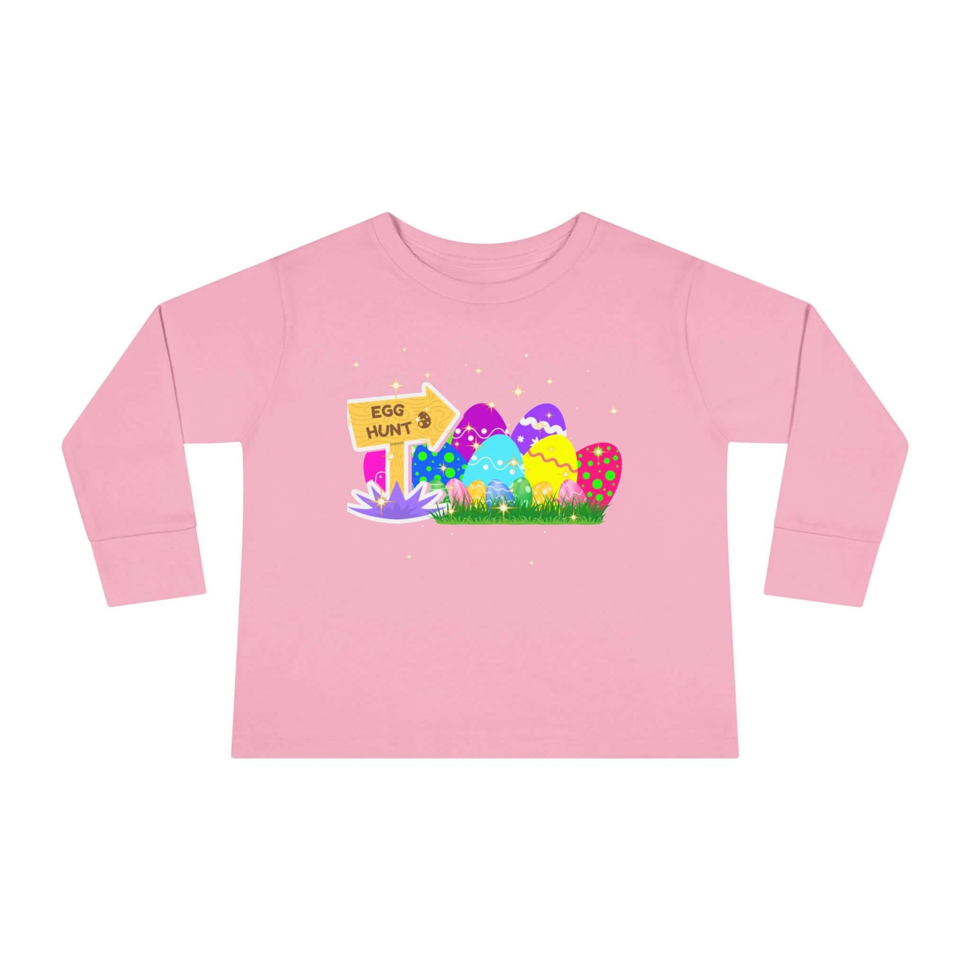 Eggs-Travagant Easter Toddler Long-Sleeve Shirt | Sweatshirt Style, Brand63